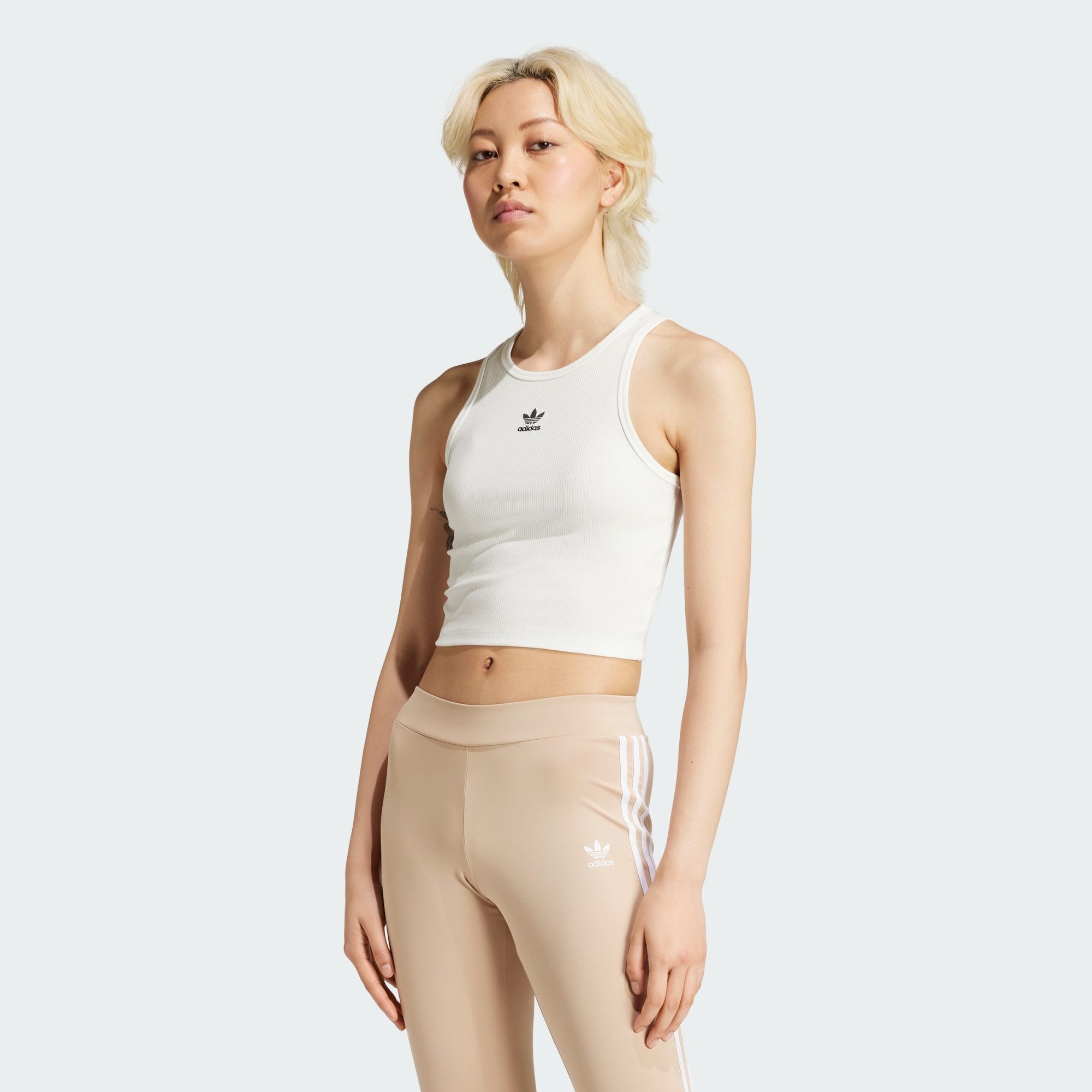 adidas Originals Crop-Top ESSENTIALS RIBBED TANKTOP