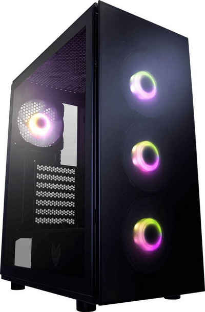 Fortron PC-Gehäuse »CMT340 Plus«, RGB Beleuchtung, Formfaktor: ATX, Grafikkartenlänge: 423mm, CPU Lüfterhöhe: 163mm