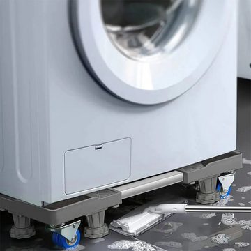Welikera Waschmaschinenuntergestell Waschmaschinenfuß, reibungsarm und rutschfest Einstellbare Länge