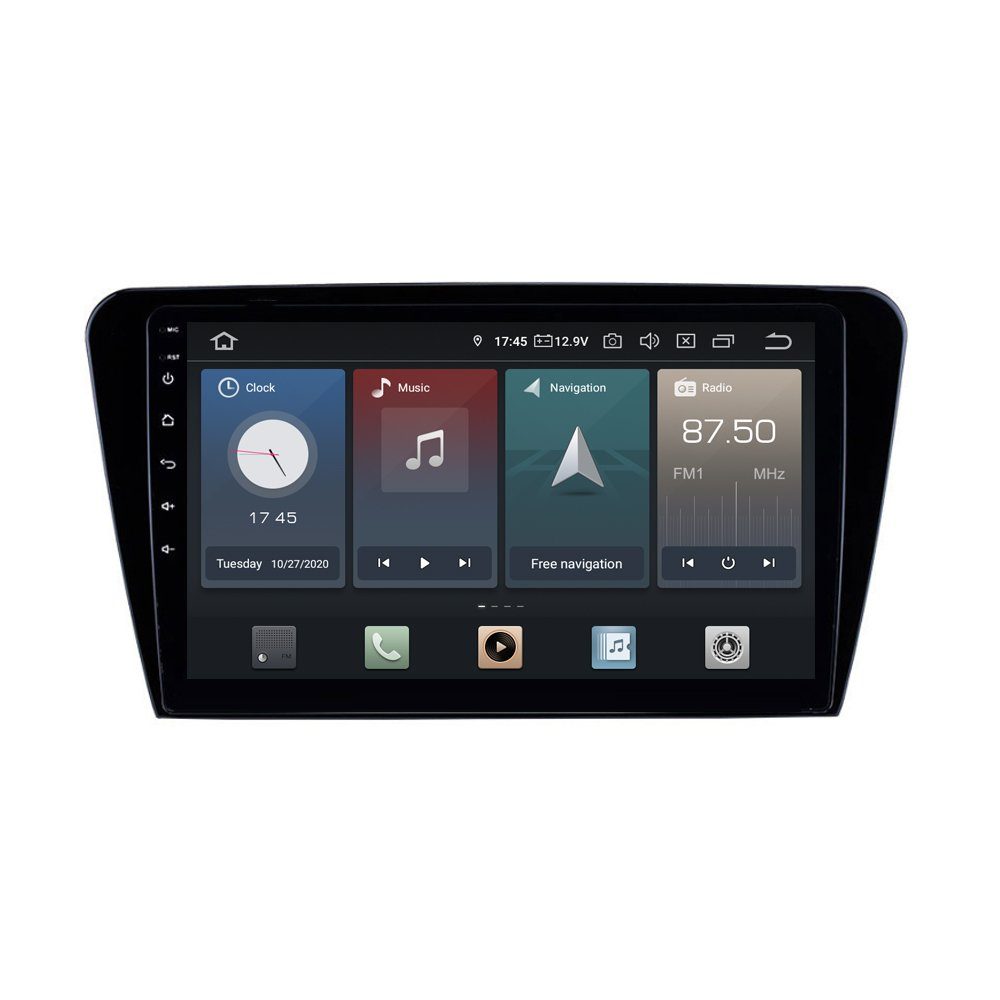 TAFFIO Für Skoda Octavia 3 III 5E 10" Touch Android Autoradio GPS CarPlay Einbau-Navigationsgerät