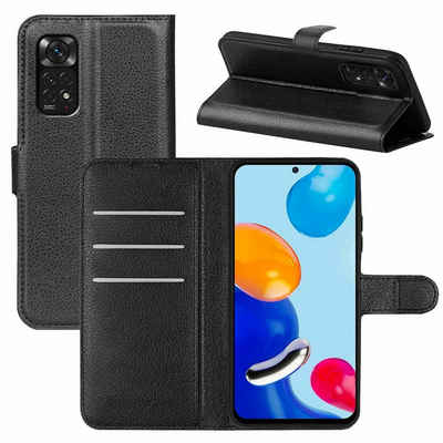 Wigento Handyhülle Für Xiaomi Redmi Note 11S / Note 11 4G Handy Tasche Wallet Premium Schutz Hülle Case Cover Etuis Neu Zubehör