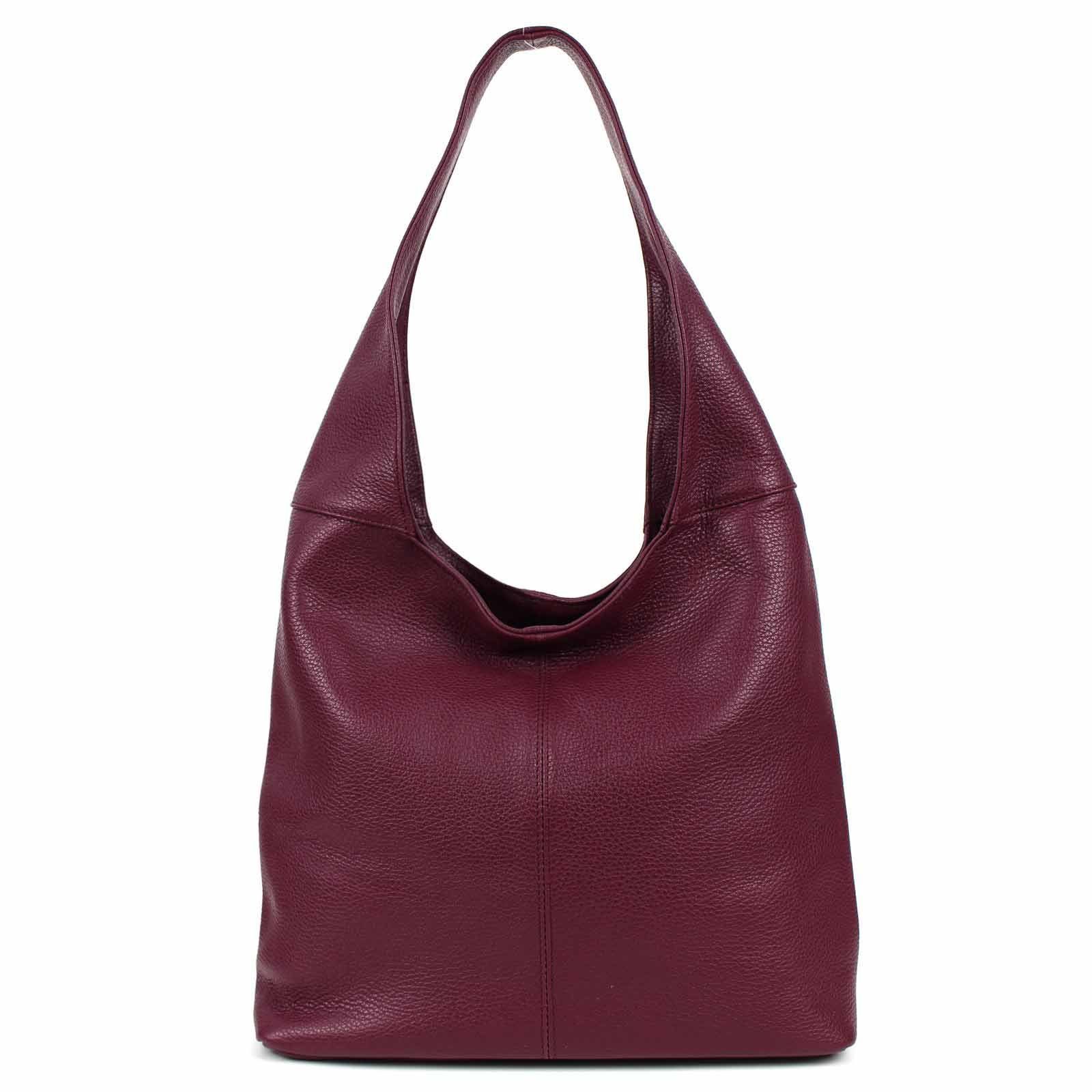 ITALYSHOP24 Shopper Made in Italy Damen echtes Leder Tasche Schultertasche günstig online kaufen