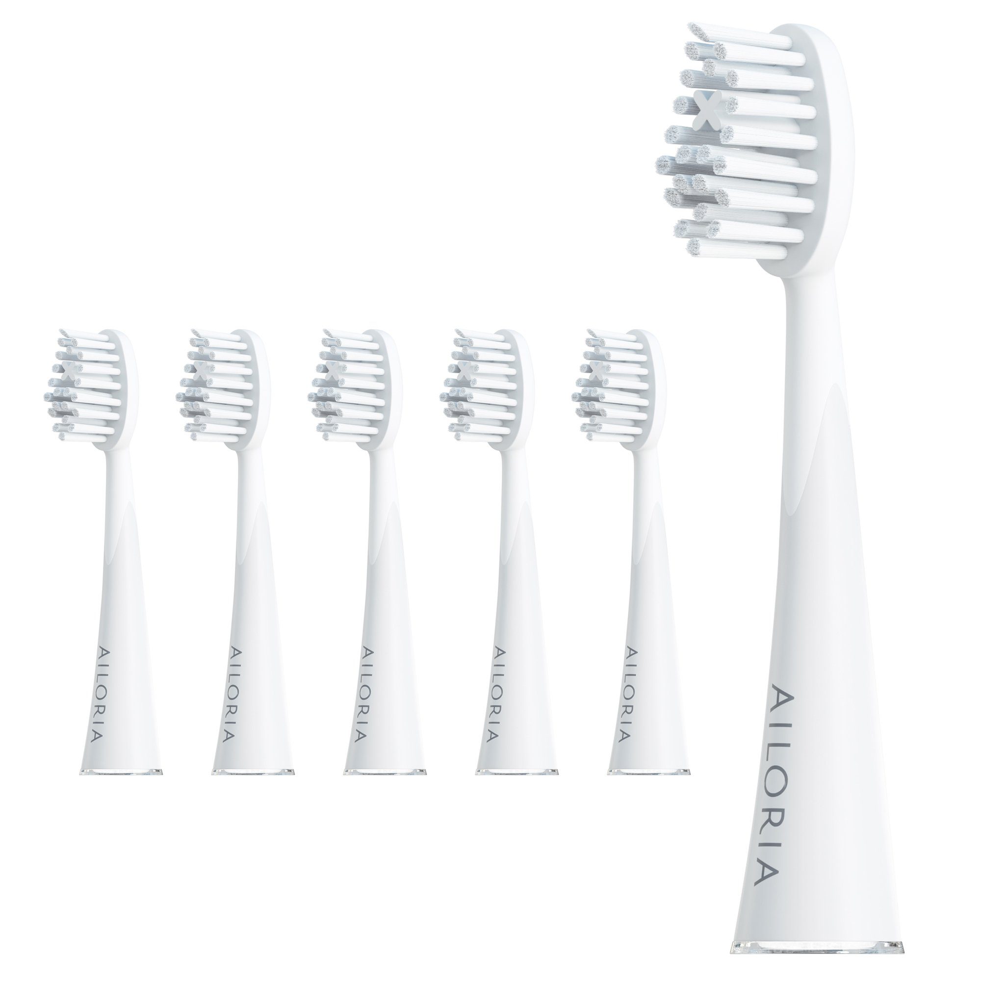 AILORIA Aufsteckbürsten SHINE BRIGHT Extra Clean Ersatzbürstenköpfe 6er, Ersatzbürstenköpfe Extra Clean Set für SHINE BRIGHT