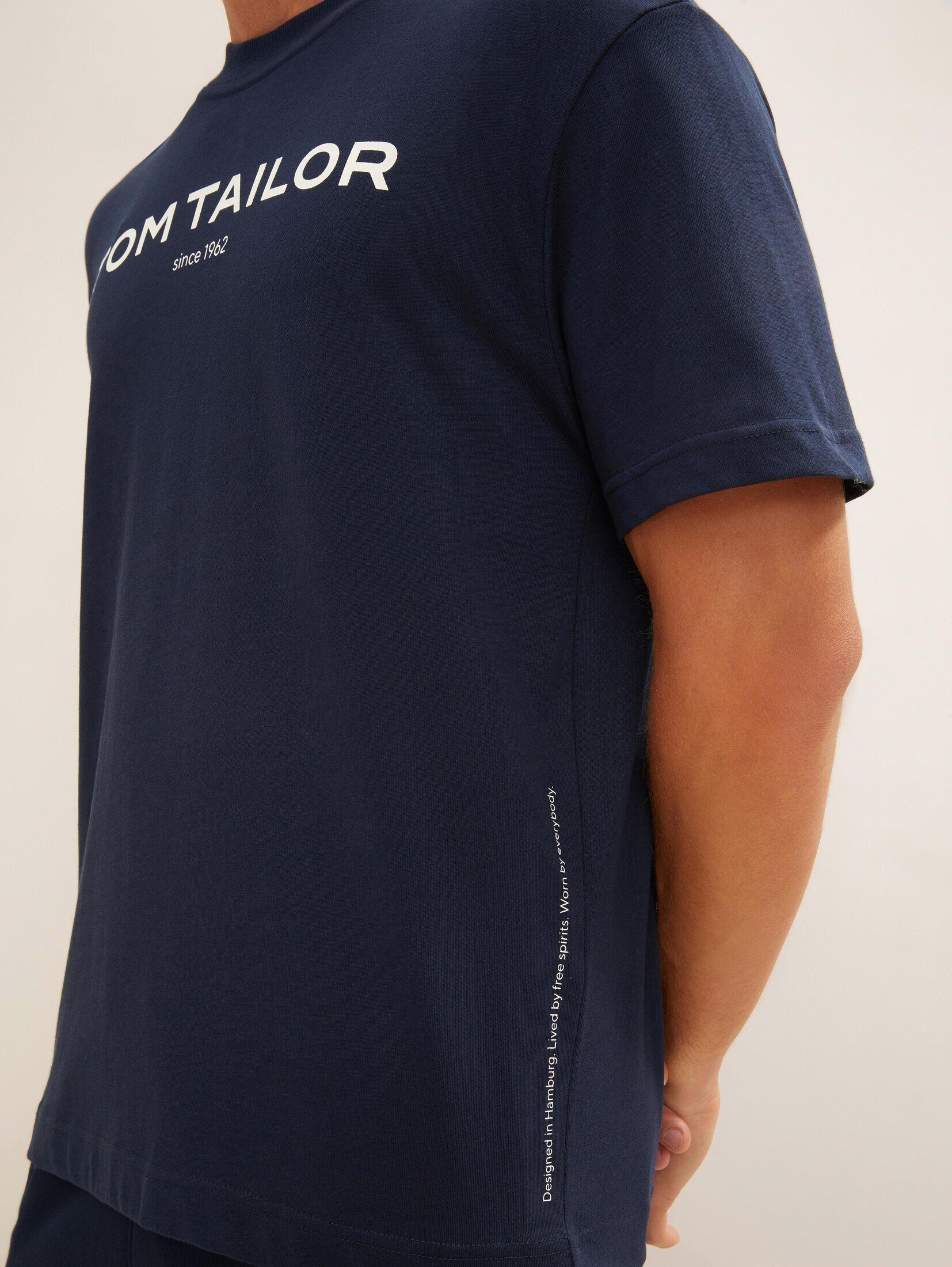 T-Shirt mit Logoprint TAILOR TOM T-Shirt captain sky blue