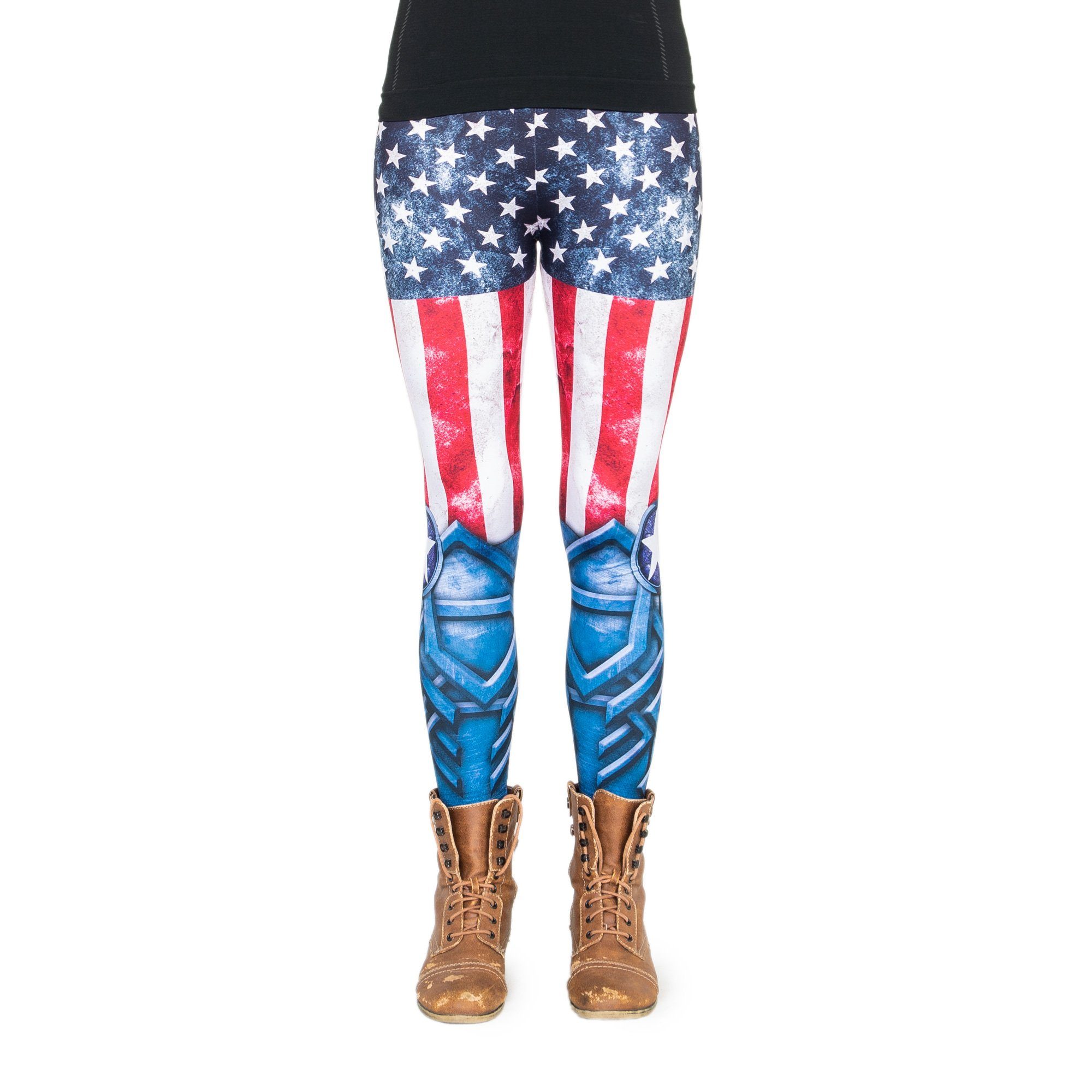 (Einheitsgröße Leggings Bunte American Gladiator Motiv XS-L) Leggings cosey