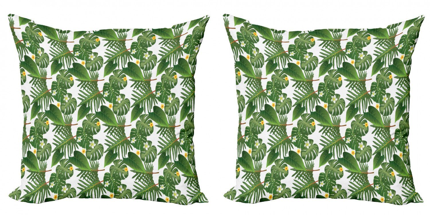 Stück), (2 Banana Accent Digitaldruck, Kissenbezüge Doppelseitiger Modern Insel-Party Coconut Abakuhaus Riesen