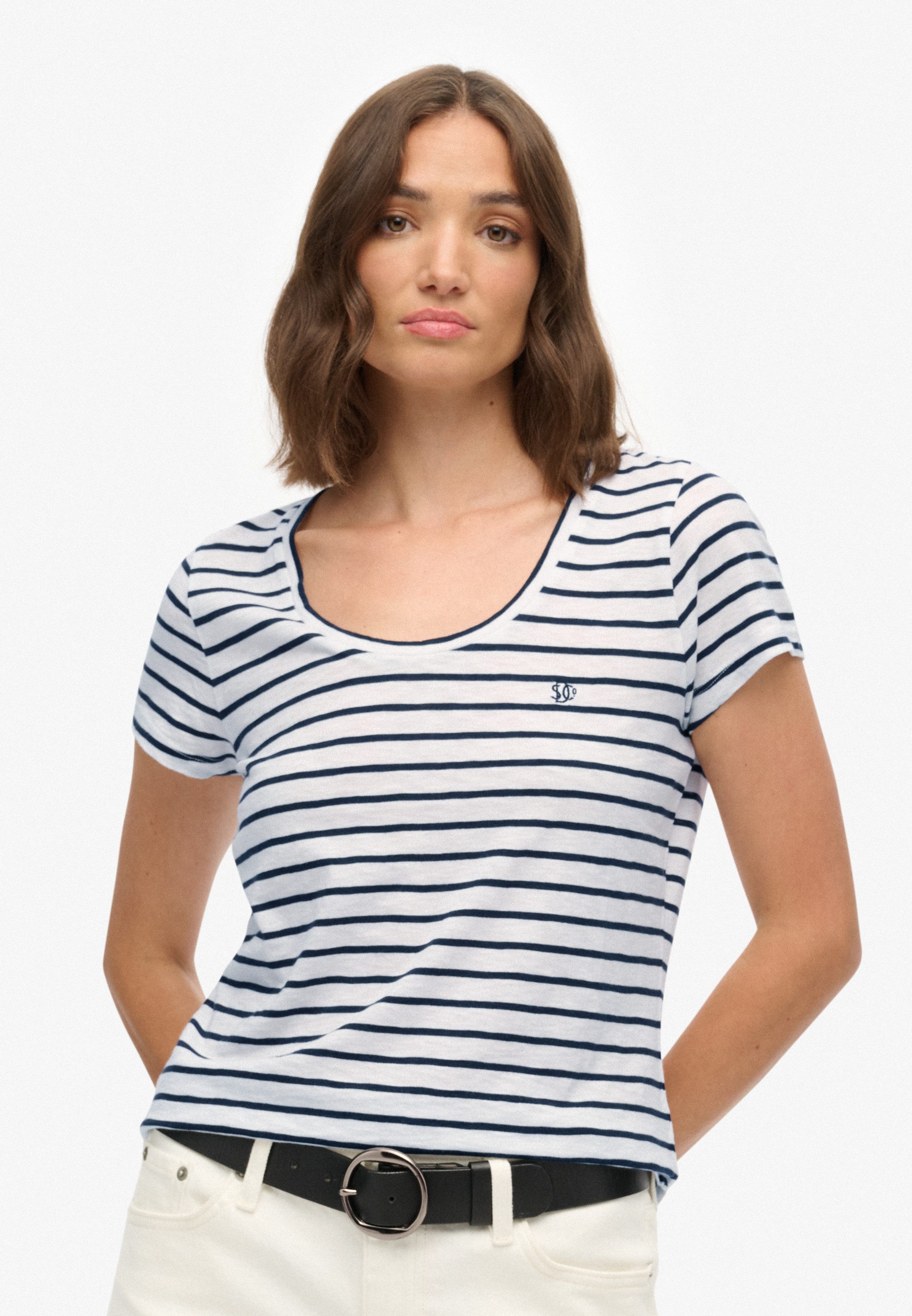 Superdry T-Shirt STUDIOS SCOOP NECK TEE günstig online kaufen