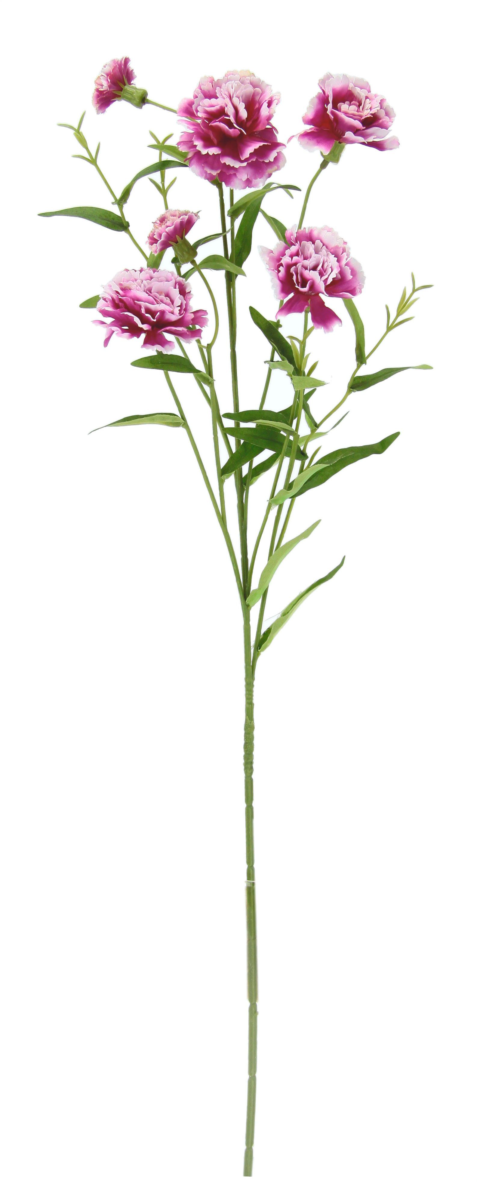 Kunstblume Nelke, Höhe Set I.GE.A., 4er künstliche Blumen, dunkelrosa 71 cm, Stielblume
