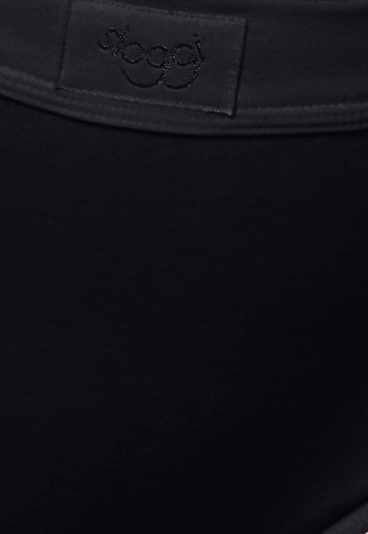 schwarz schwarz, am 2-St) (Packung, Sloggi Logo Bund mit Taillenslip