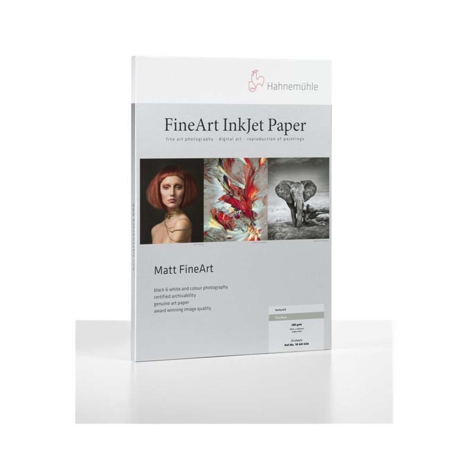 DIN Fotopapier - g/m² 285 Hahnemühle A2 Torchon 25 FineArt - Inkjet-Papier Blatt -