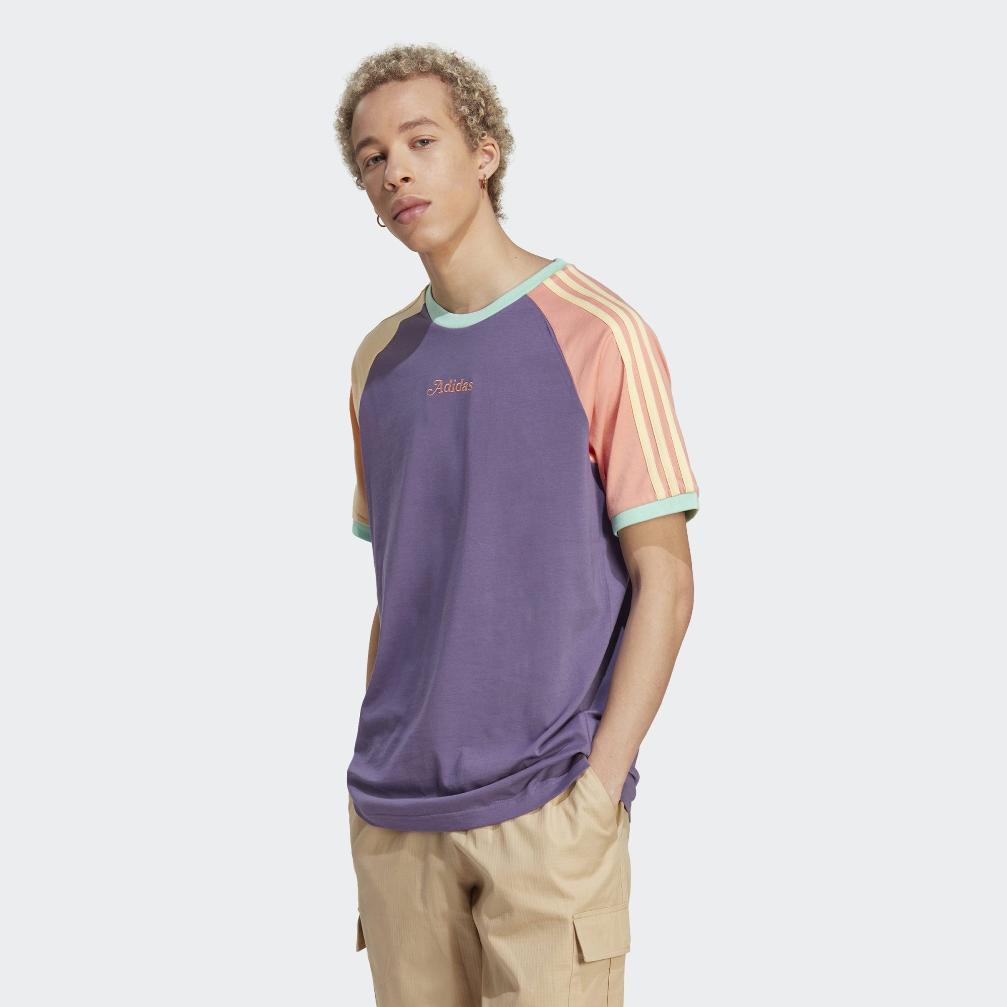 adidas Originals T-Shirt ENJOY SUMMER RAGLAN T-SHIRT Tech Purple