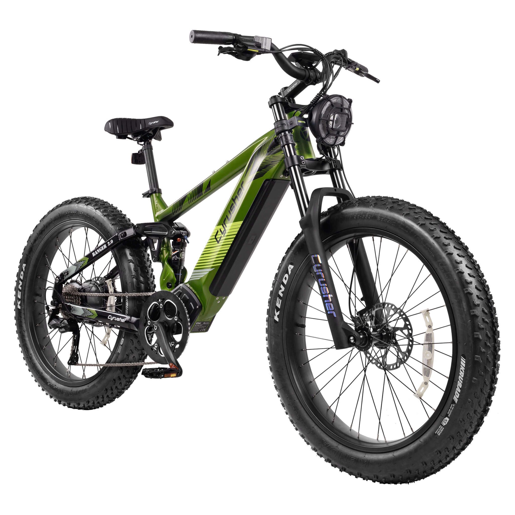 DOTMALL E-Bike Mountainbike Cyrusher Ranger 2.0 All-Terrain-Elektrofahrrad,52V 20Ah Shimano 9-Gang, Heckmotor, 1040 Wh
