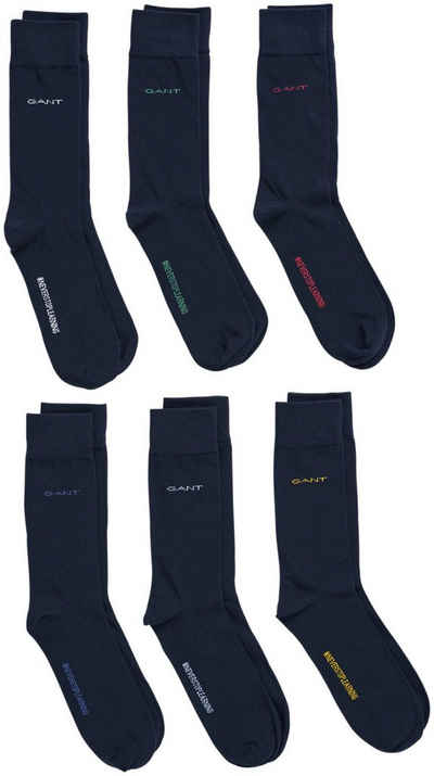 Gant Socken D1. SOFT COTTON SOCKS 6-PACK (Spar-Set, 6-Paar, 6er-Packung)