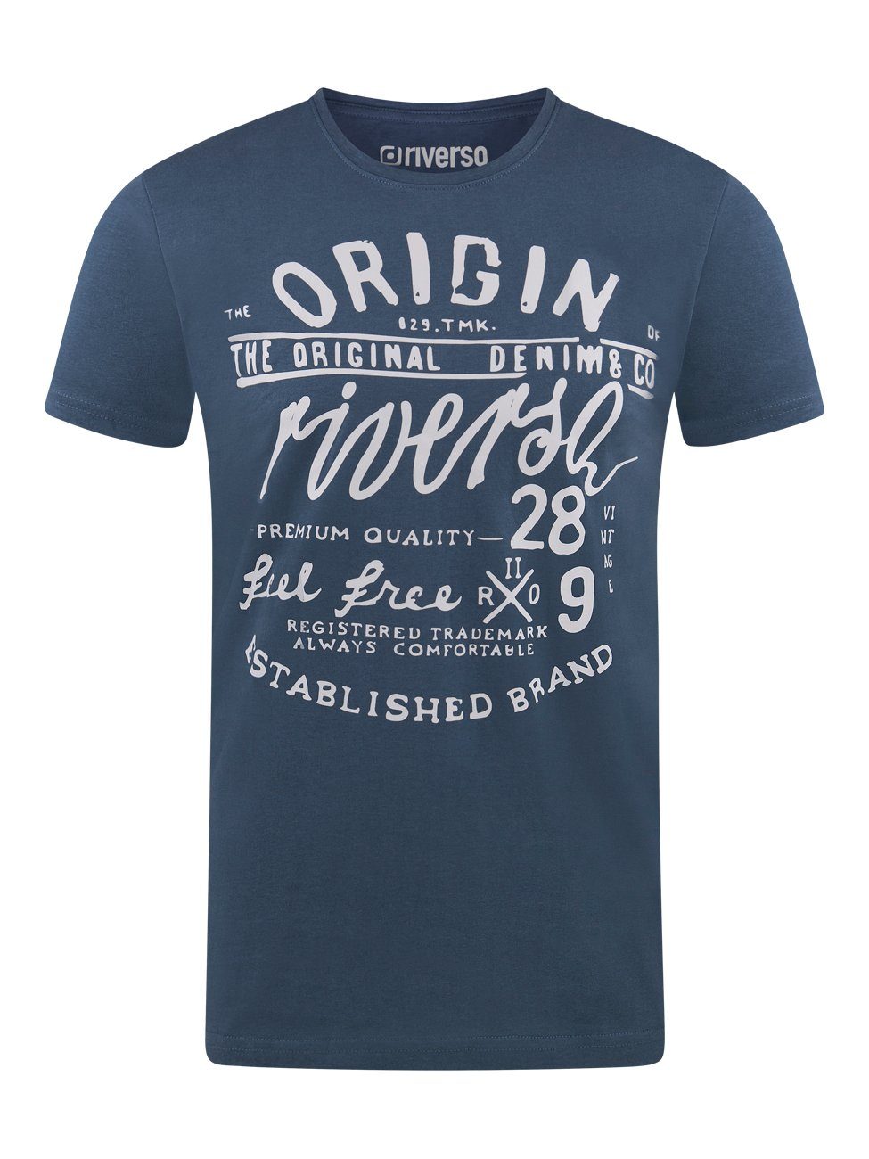 riverso T-Shirt Herren Printshirt RIVLeon Regular günstig online kaufen