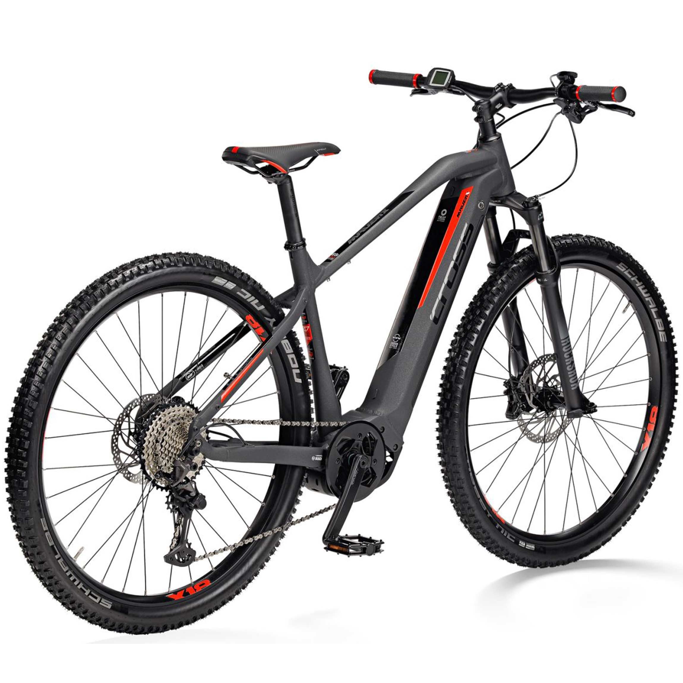 Airtracks E-Bike Mountainbike 29 E-MTB Mountainbike BOSCH Performance Line CX 625 Wh MAVERIX, 10 Gang, Kettenschaltung, Mittelmotor, 625 Wh, SHIMANO DEORE RD-M5120 SGS - 44cm 47cm 52cm