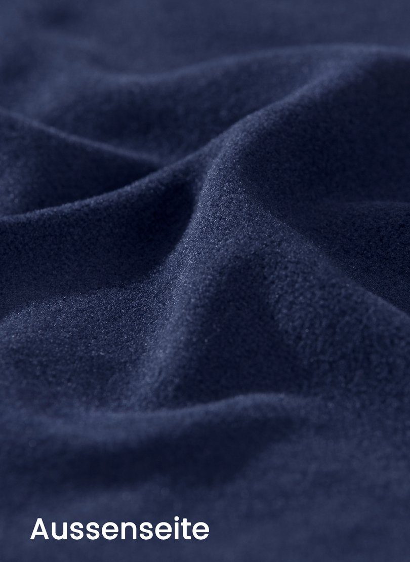 Tagesdecke TRIGEMA Trigema navy Fleecedecke