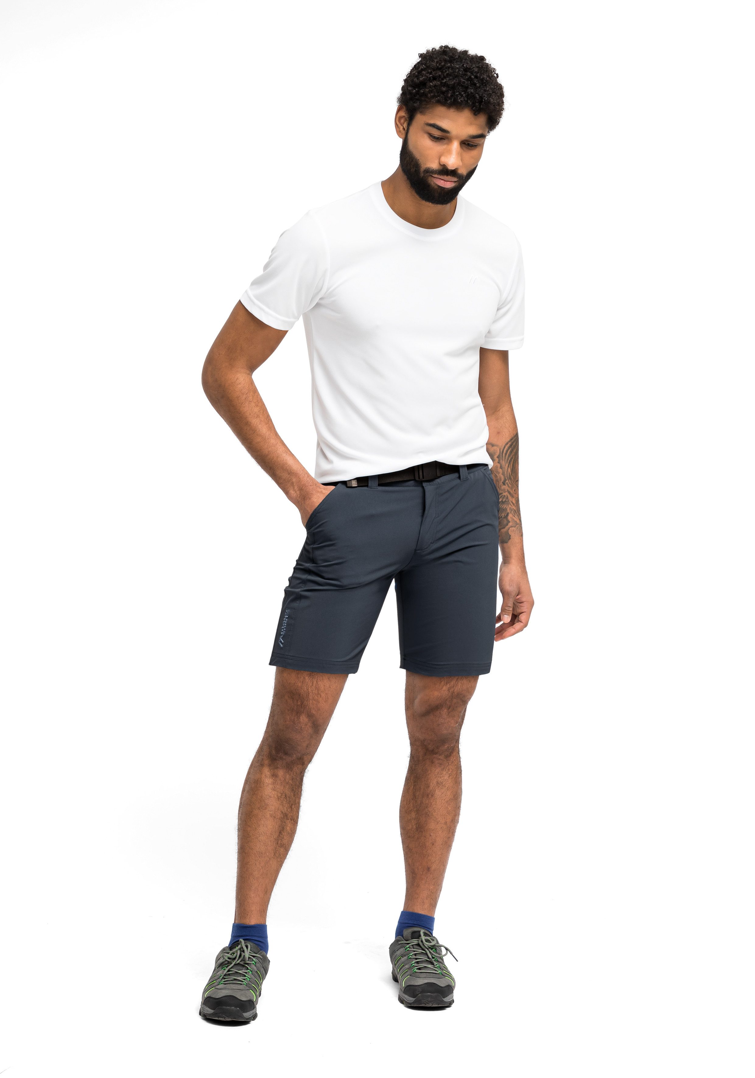 Maier Sports Funktionsshorts Nil Short M Herren Shorts, kurze Wanderhose, Outdoorhose 4 Taschen, Regular Fit