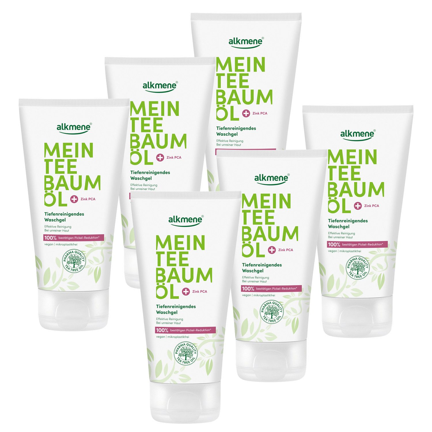 Gesichtsreinigungsgel 900 ml Teebaumöl Waschgel unreine Haut, vegan, Reinigungsgel, Gesicht