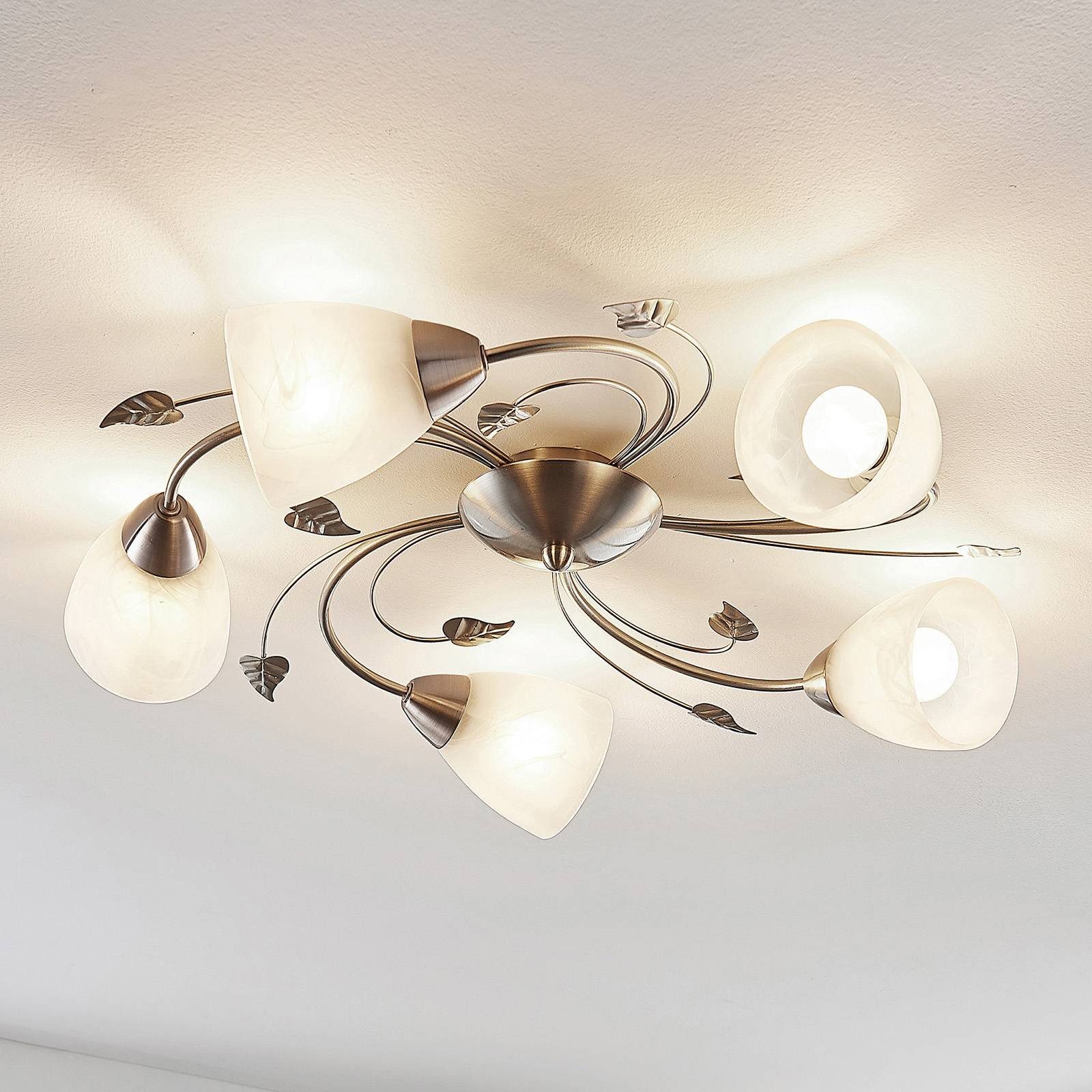 Lindby Deckenleuchten Yannie, Metall, Alu IP20, 5 x 4,5 W LED