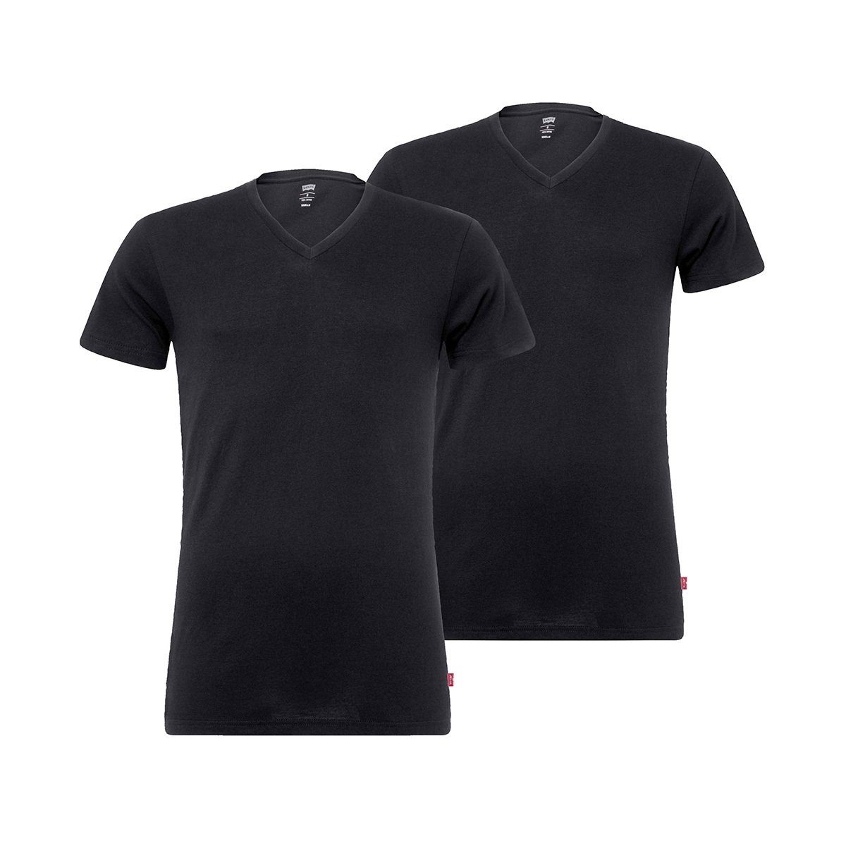 Levi's® Poloshirt LEVIS MEN V-NECK 2P, Die Shirts im Doppellpack von Levi's  überzeugen auf ganzer Spur. Der gerippte Halsausschnitt in V Form ist super  modisch und total angesagt. online kaufen | OTTO