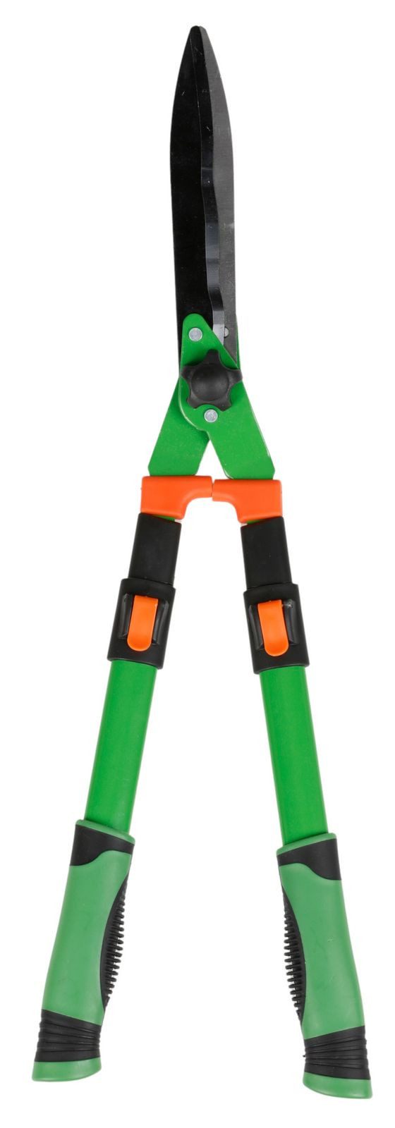 BURI Heckenschere Teleskop-Heckenschere mit Wellenschliff ausziehbar Gartenschere – Bild 2 von 2