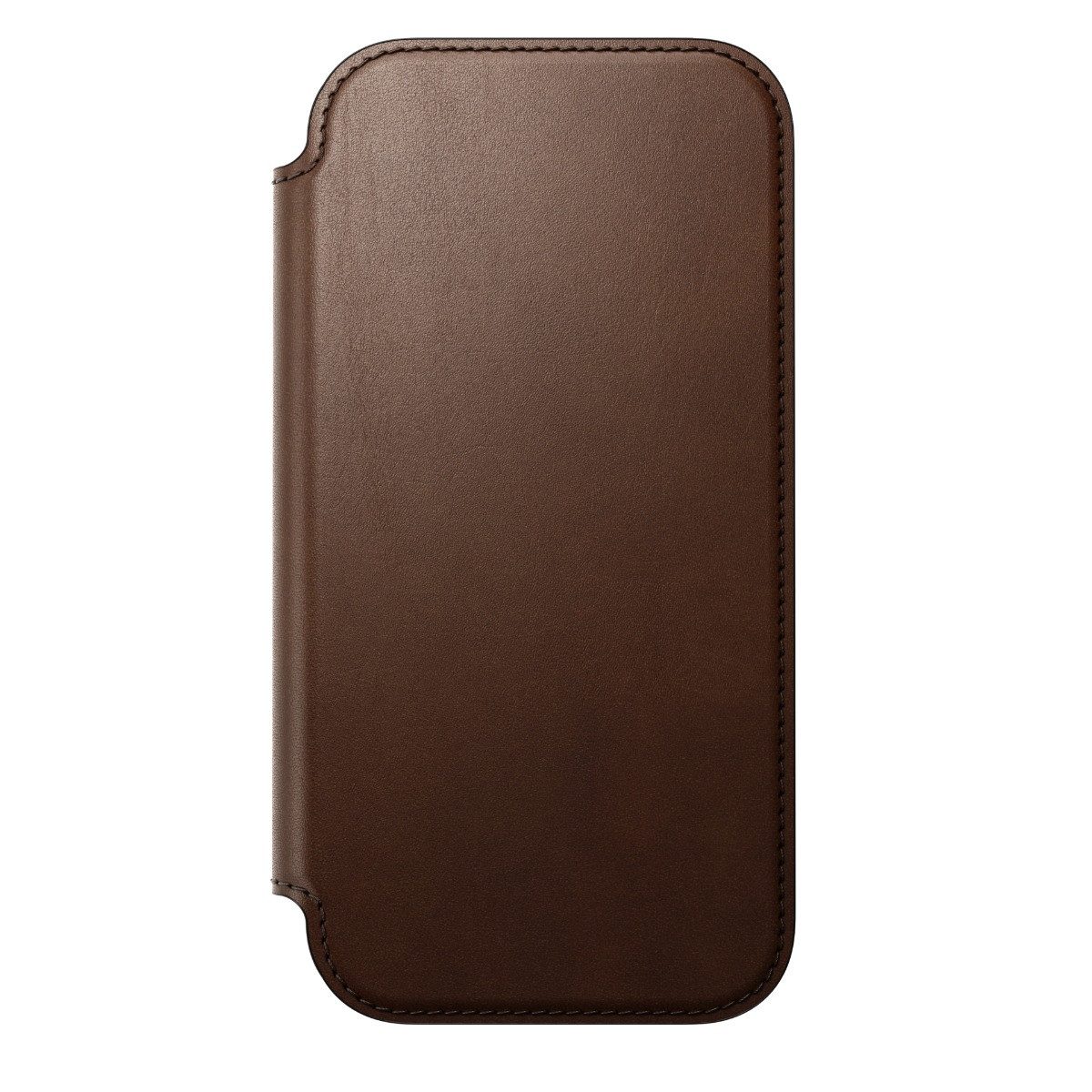 Nomad Smartphone-Hülle Modern Leather Folio, für iPhone 17, Braun