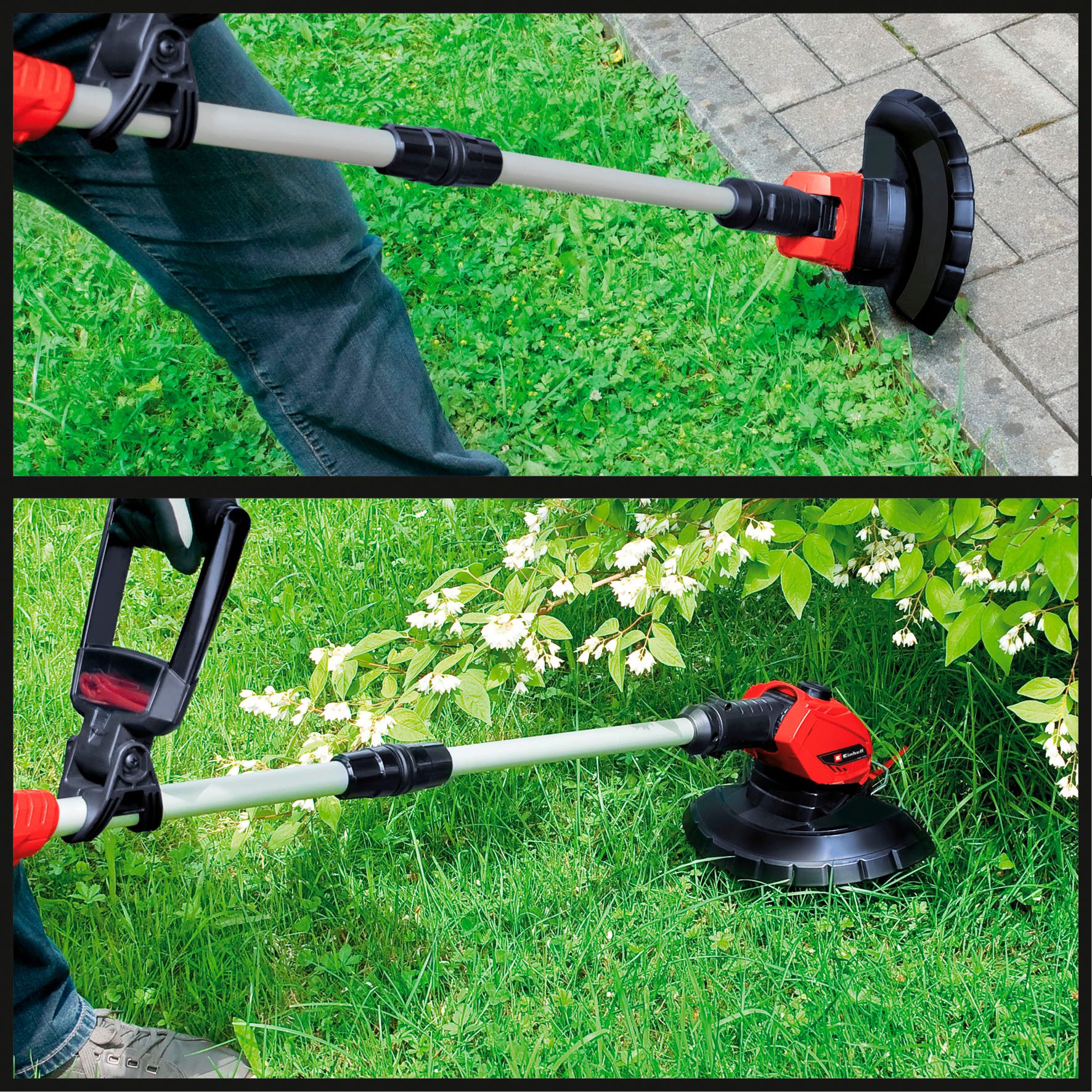 Einhell Akku-Rasentrimmer »GE-CT 18 Li (1x 2,5 Ah)«, 24 cm Arbeitsbreite Messer, Inkl. Akku, Ladegerät und 20 Ersatzmesser