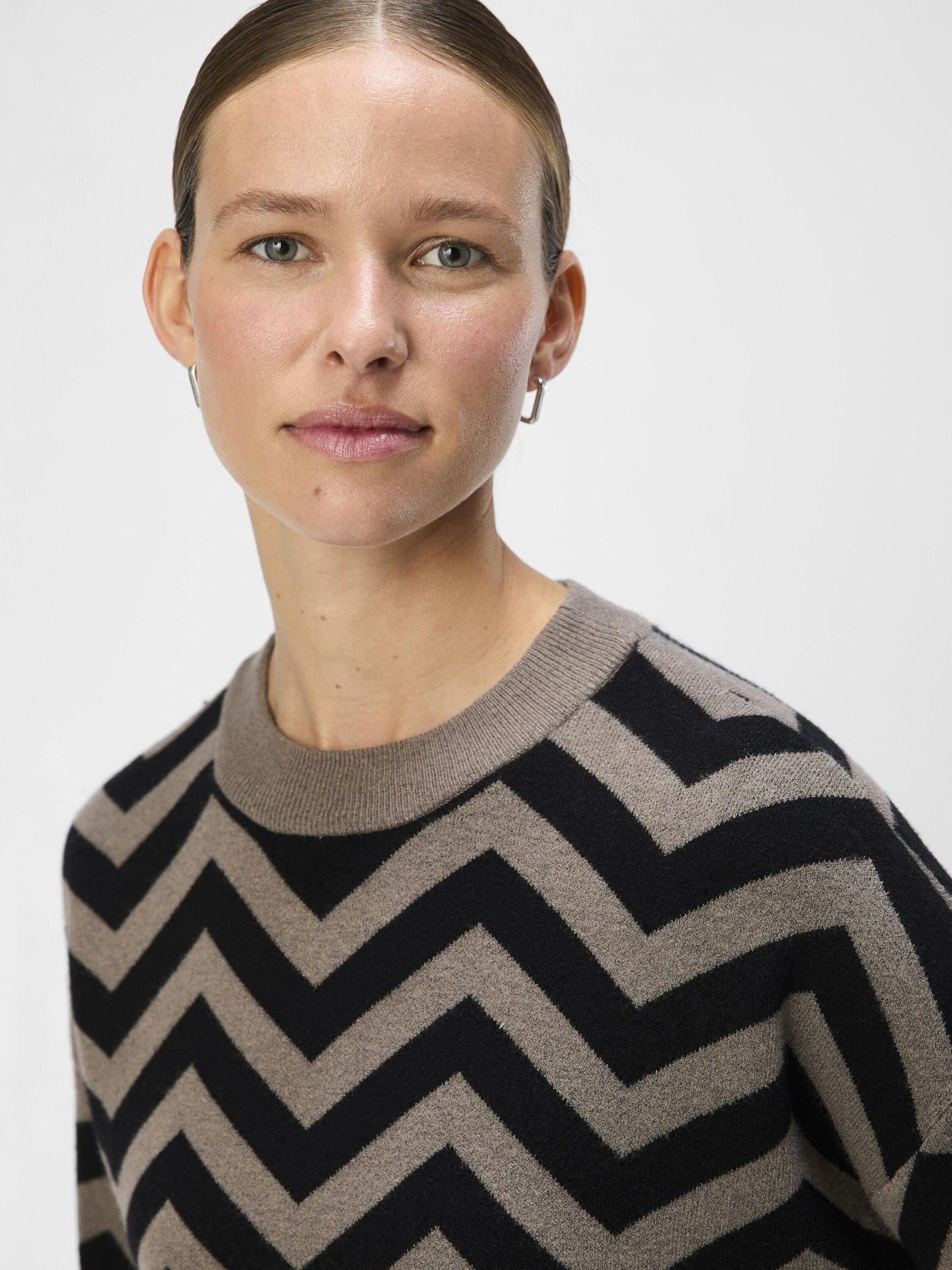 Object Rundhalspullover OBJRAY (1-tlg) Plain/ohne Details