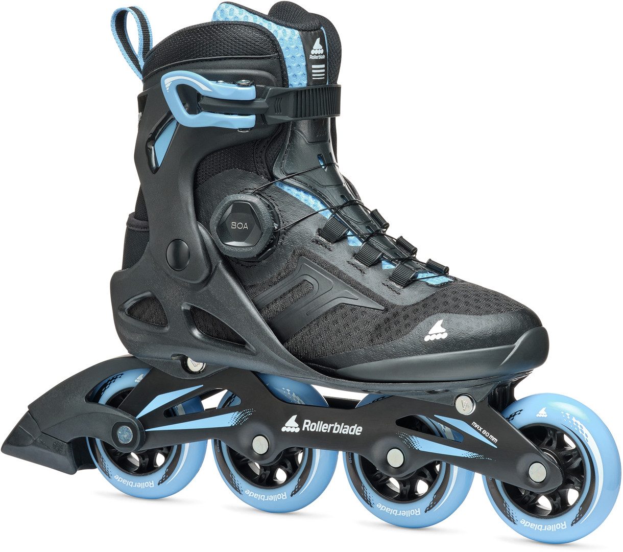 Inlineskates ROLLERBLADE MACROBLADE 84 BOA W Inline Skate black/powder blue