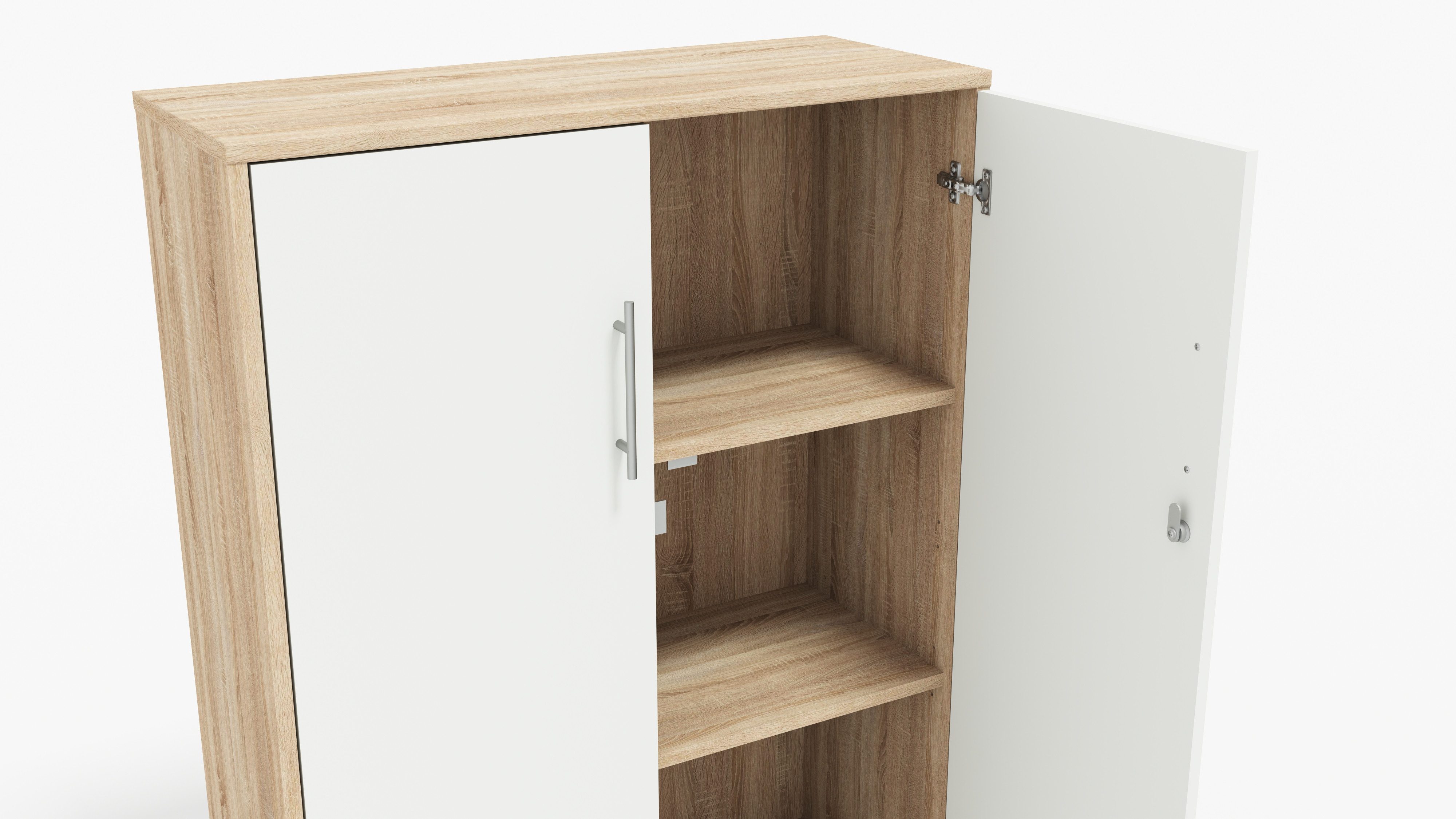 BMG Möbel Aktenschrank Office Edition (ideal für Aktenordner) 3 OH, abschließbar, Hochglanz lackiert oder matt – Bild 4 von 5