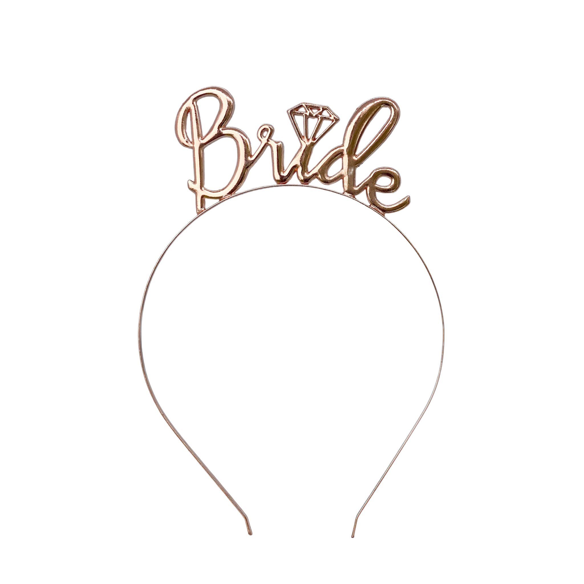 shopandmarry Haarreif Haarreif “bride”, Perfektes Accessoire für den JGA silber
