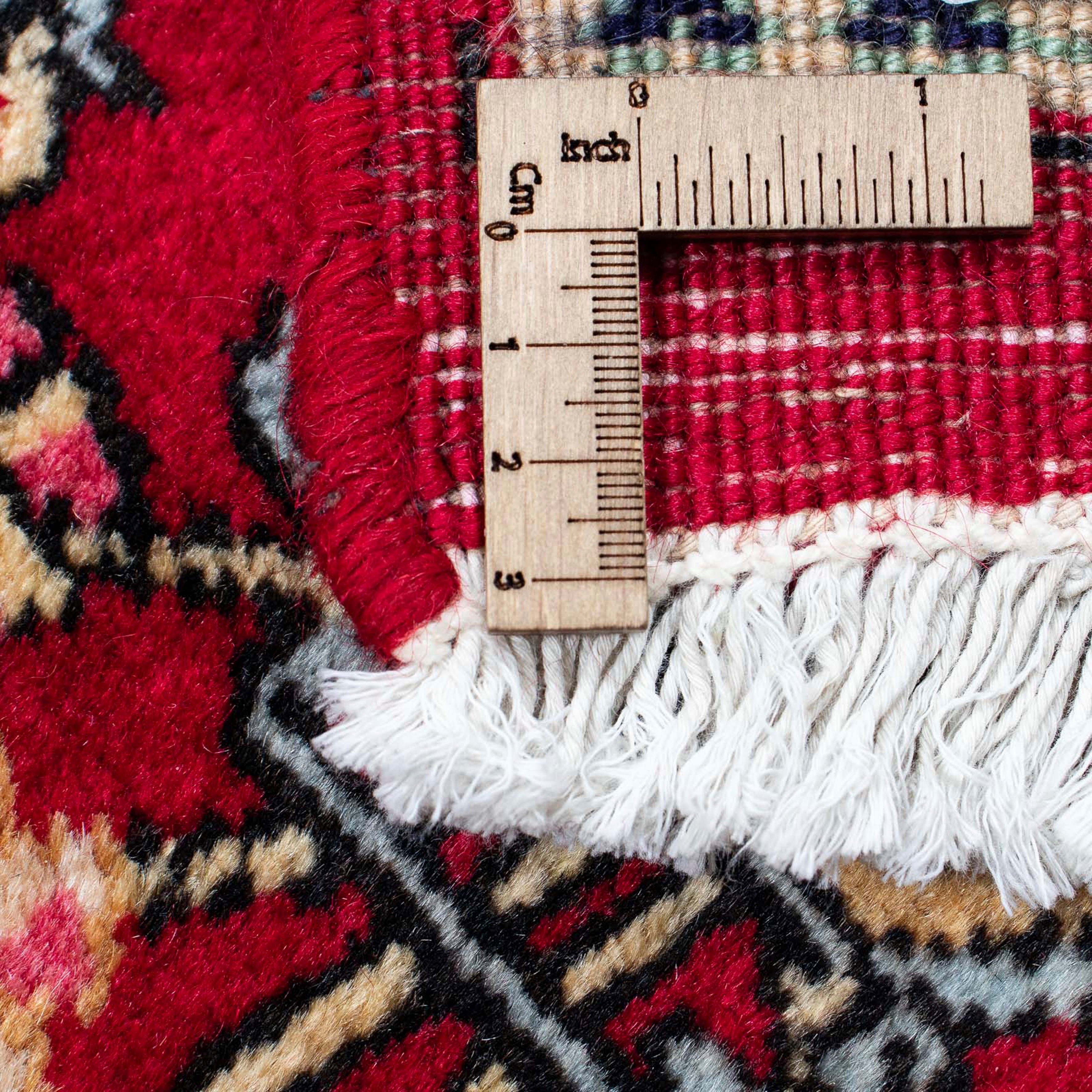 Orientteppich Perser Handgeknüpft, cm 10 Höhe: rot, Royal - 492 306 mit Zertifikat Wohnzimmer, - - rechteckig, Täbriz morgenland, mm, Einzelstück x 