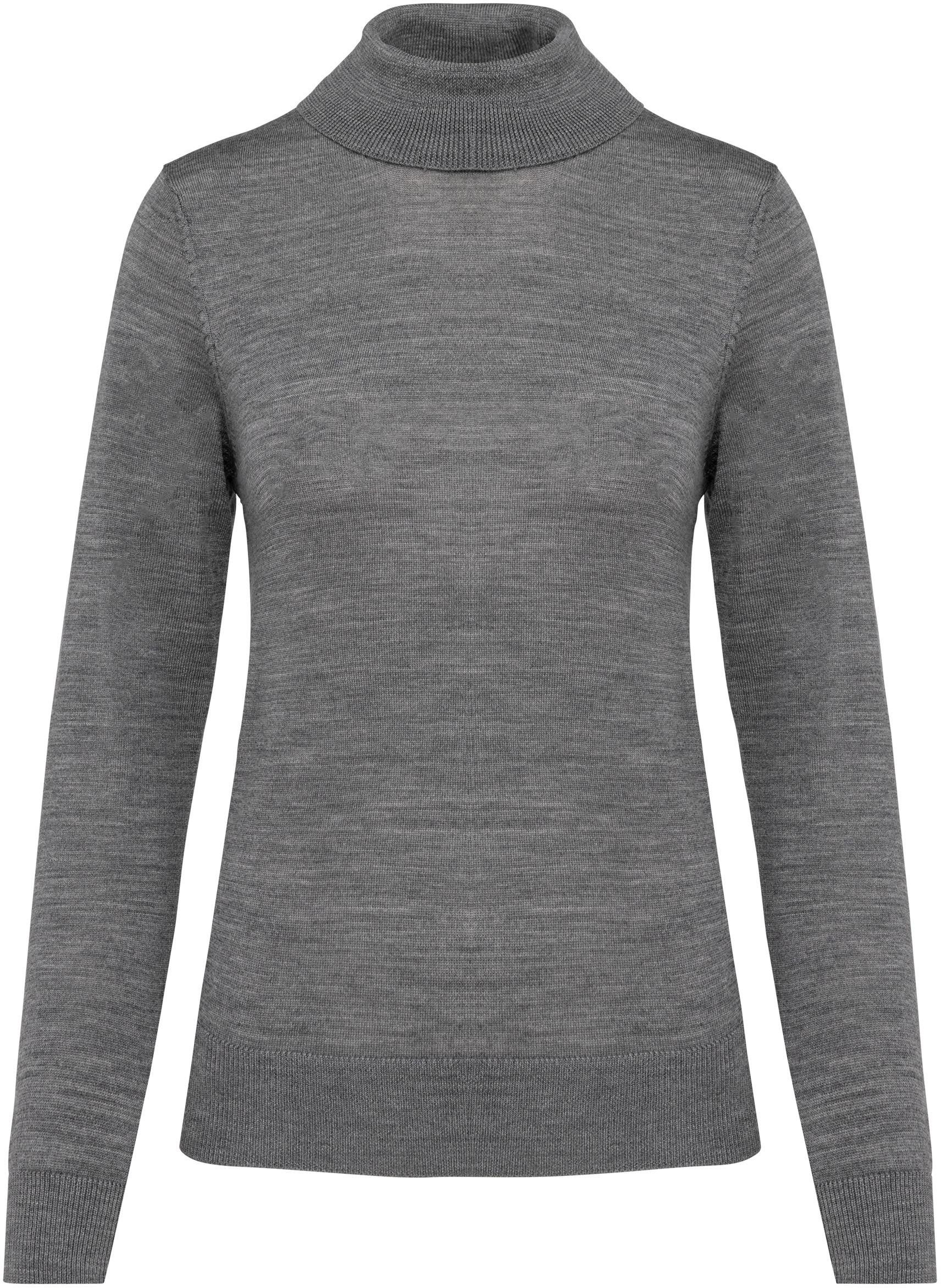 Kariban Sweatshirt Merino-Damenpullover mit Rollkragen günstig online kaufen