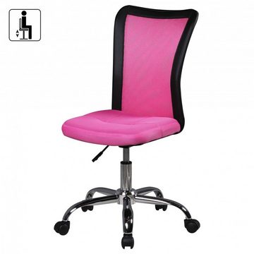 Amstyle Drehstuhl SPM1.315 (Kinderschreibtischstuhl Pink für Kinder ab 6), Jugendstuhl mit Lehne & Weichbodenrollen bis 60 kg