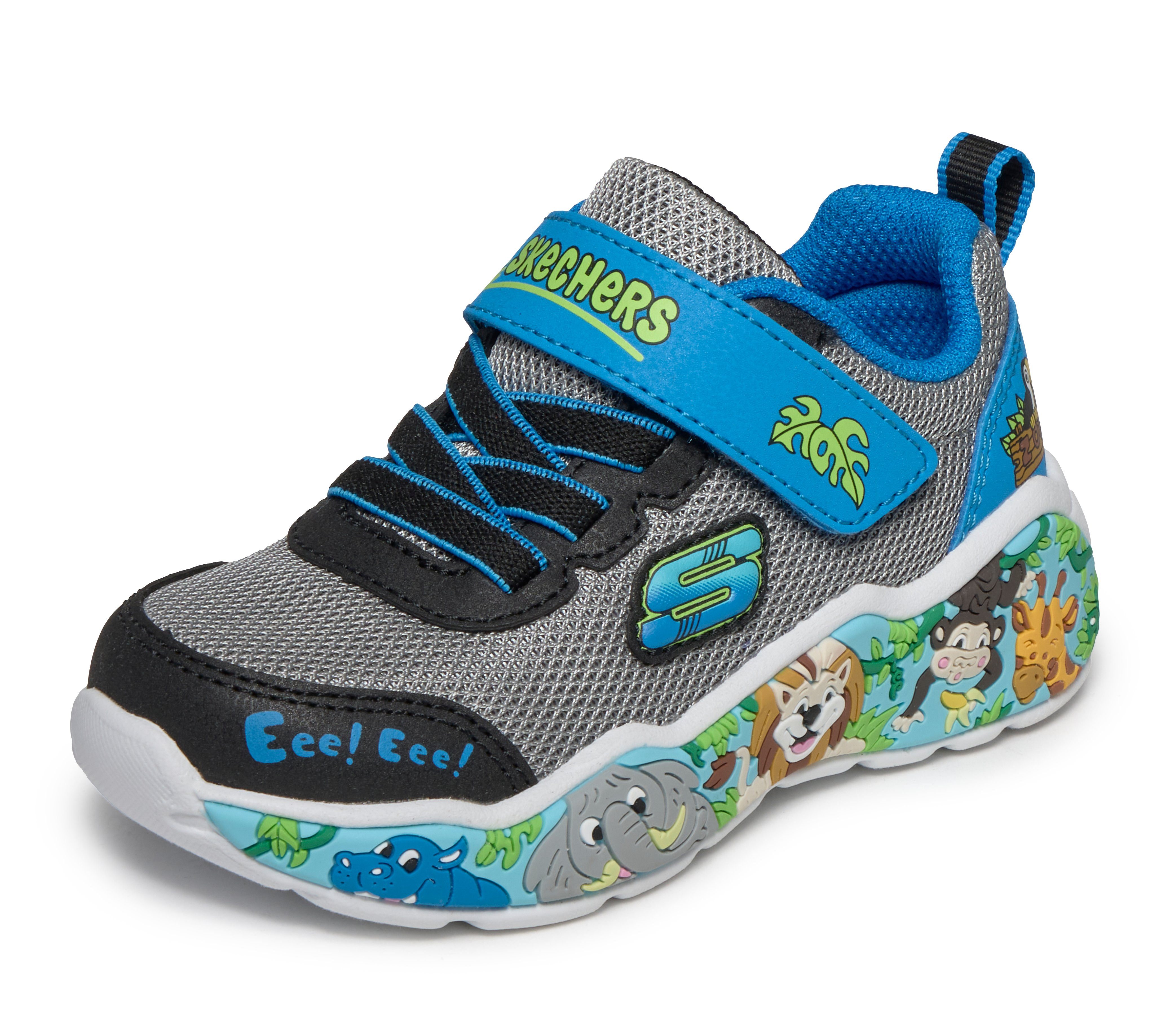 Skechers PLAY SCENE Lauflernschuh Freizeitschuh mit bedruckter Sohle, Größenschablone zum Download