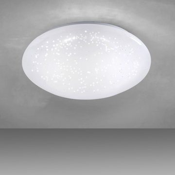 LeuchtenDirekt LED Deckenleuchte LED Deckenleuchte SKYLER Ø 35cm, 1xLED-Board/9,30W/3000K, Sternenhimmel-Optik