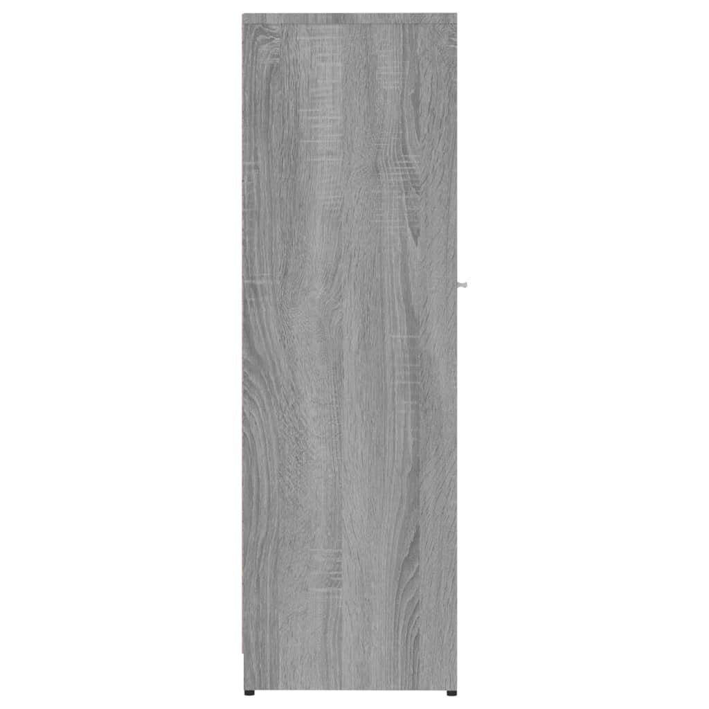 30x30x95 Grau cm Badezimmer-Set Holzwerkstoff, vidaXL Sonoma (1-St) Badschrank