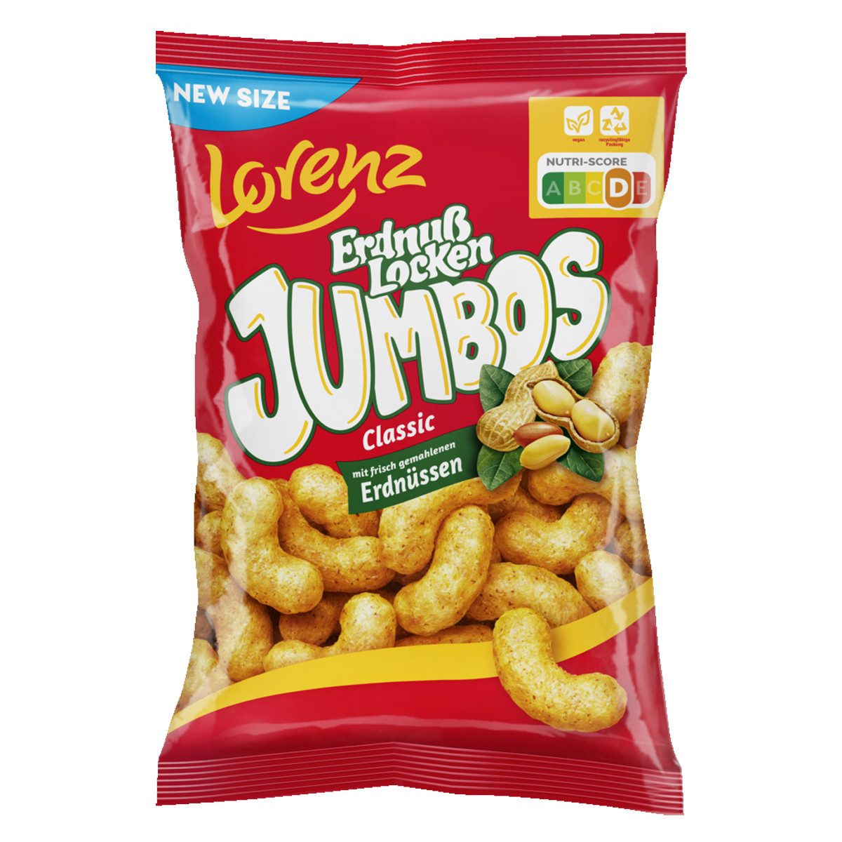 LORENZ Knabberei, Lorenz Erdnusslocken Classic knusprig intensiv im Geschmack 175g
