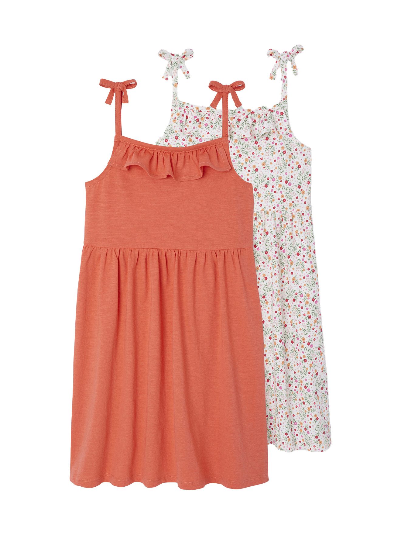 Minikleid 2er-Pack Mädchen Trägerkleider BASIC