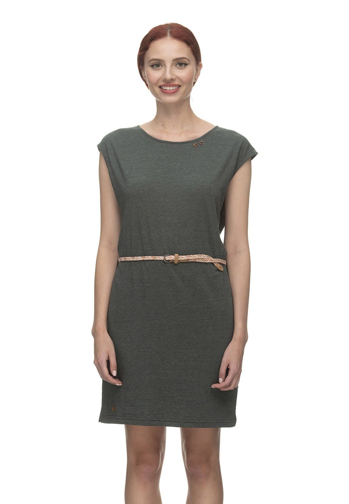Sommerkleid Ragwear Kleid Damen SOFFIA DRESS 2311-20011 Dark Green Khaki 5021