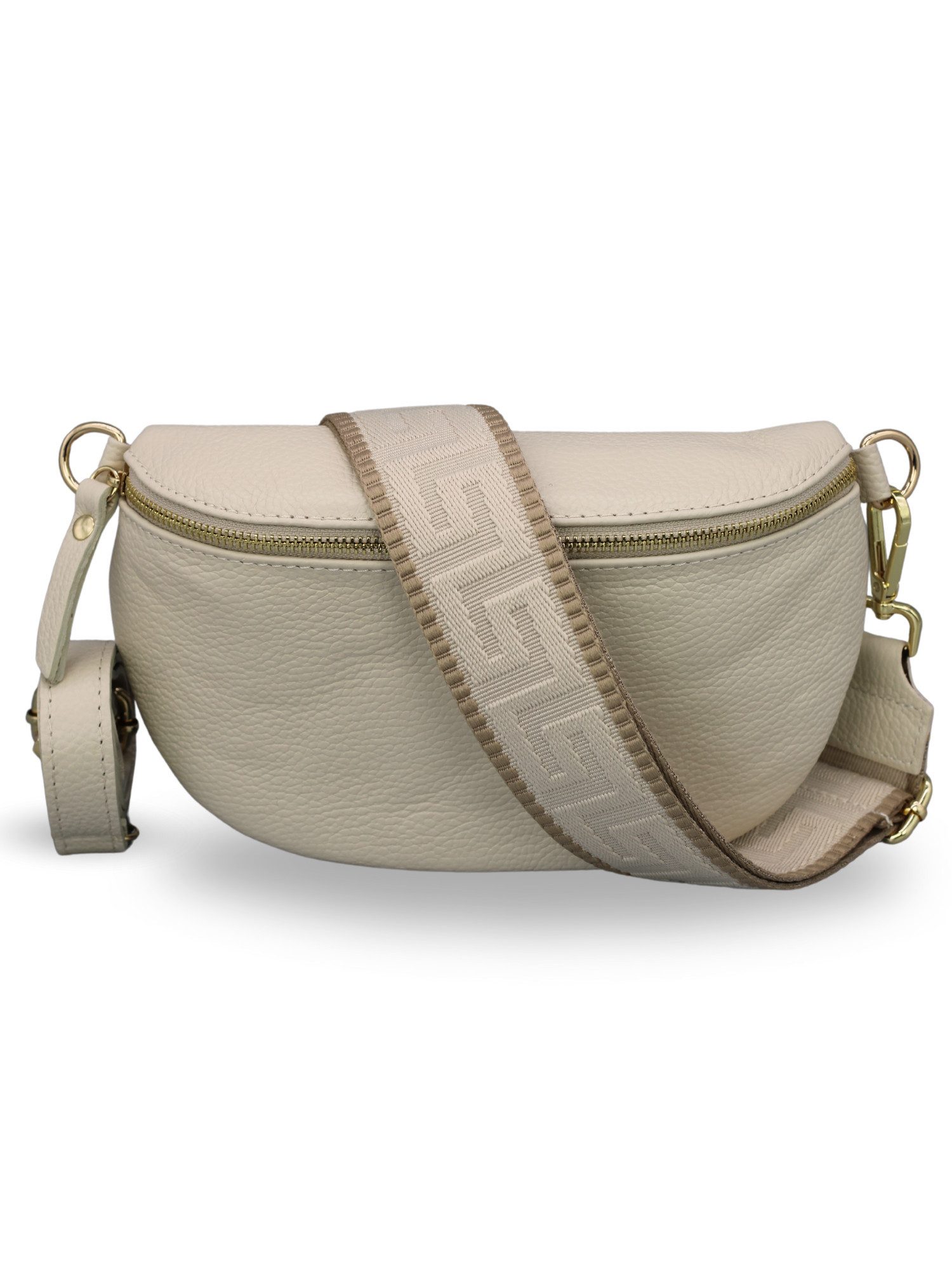 Adel Bags Bauchtasche Damen mit goldenem Reißverschluss, Bauchtasche Leder, günstig online kaufen