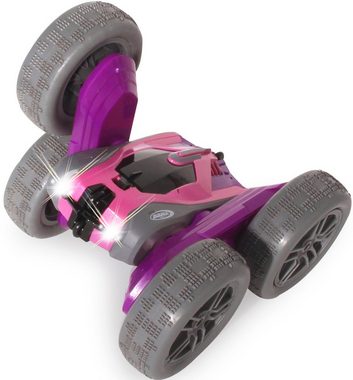 Jamara RC-Auto SpinX Stuntcar 2,4GHz, lila-rosa, mit zuschaltbarem LED-Licht