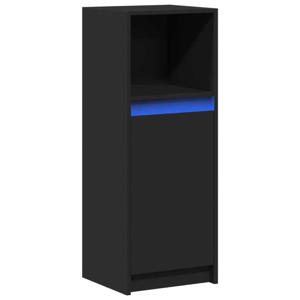 vidaXL Sideboard LED-Sideboard Schwarz 38x34x100 cm günstig online kaufen