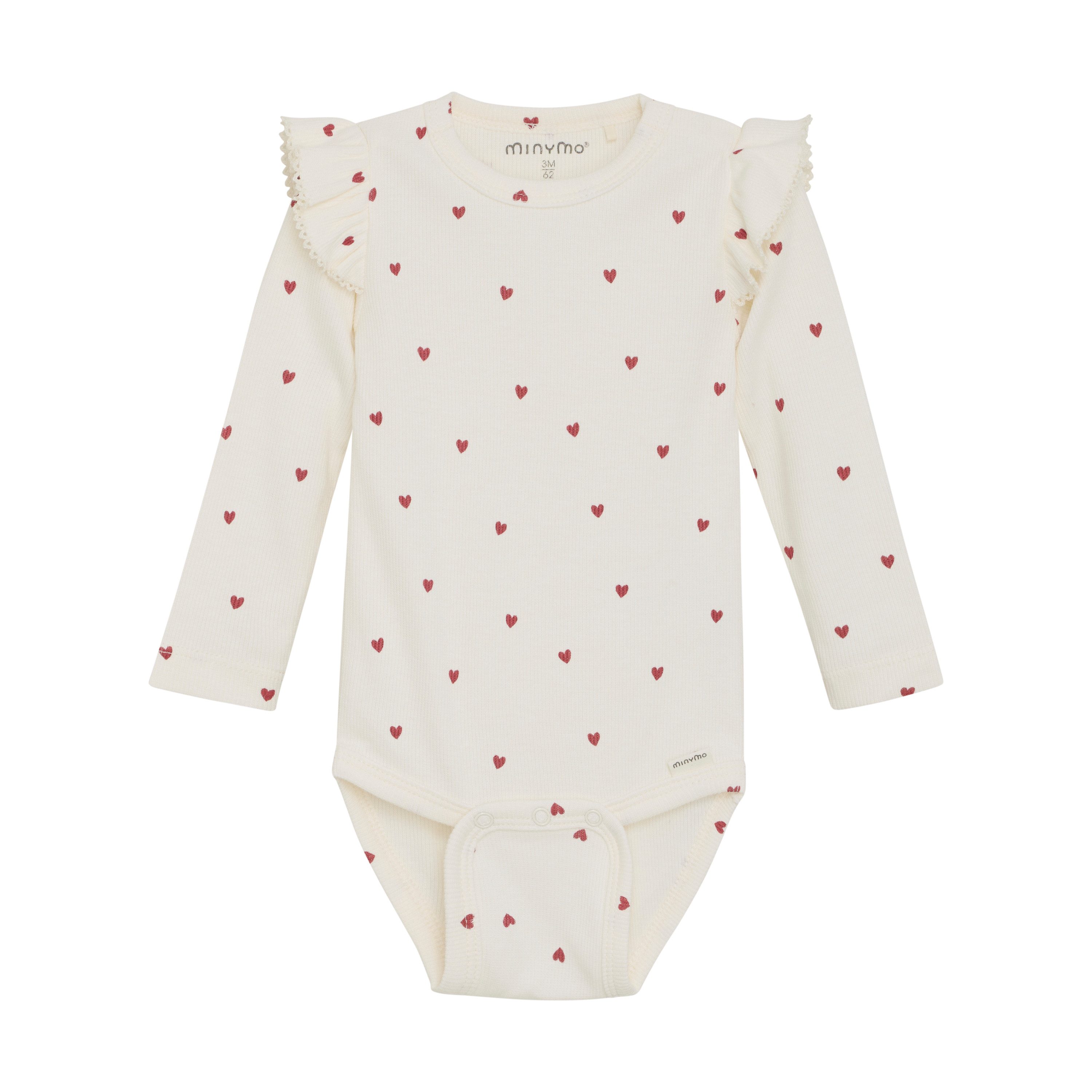 Minymo Langarmbody Herzchen
