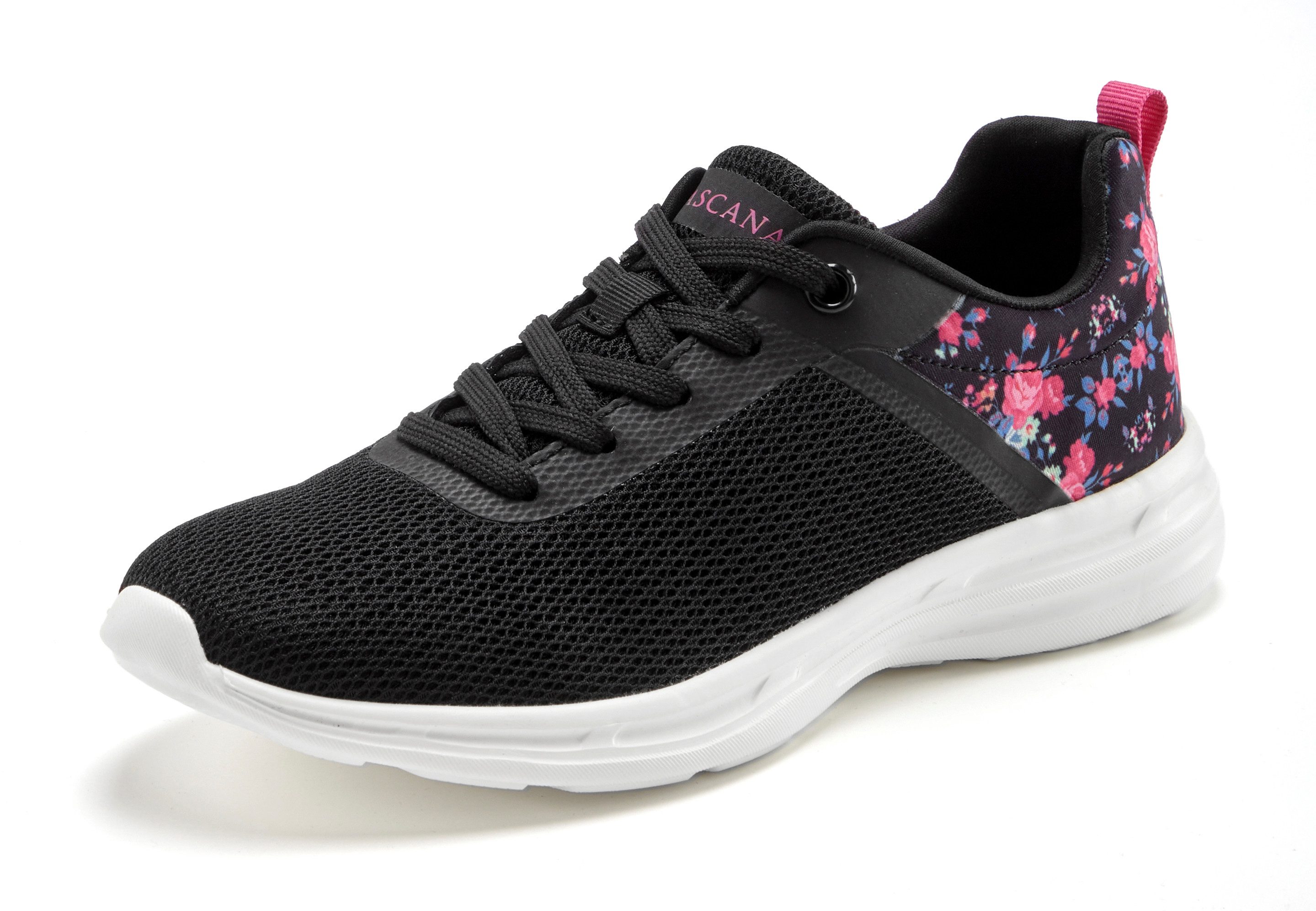 LASCANA Freizeitschuh, Halbschuh, Sneaker mit Blumen-Print VEGAN