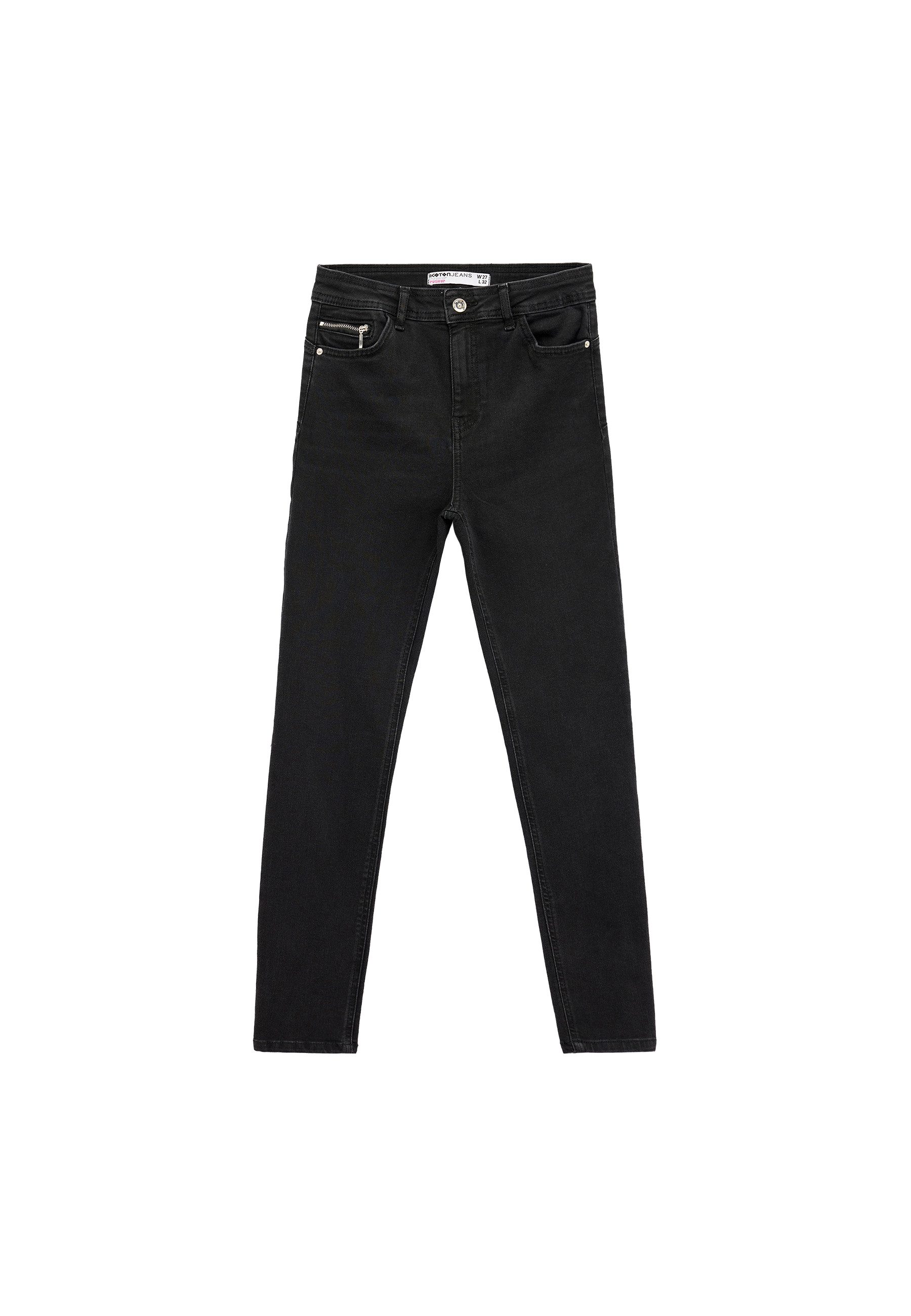 Koton 3/4-Jeans Hohe Leibhöhe Push Up High-waist-Jeans
