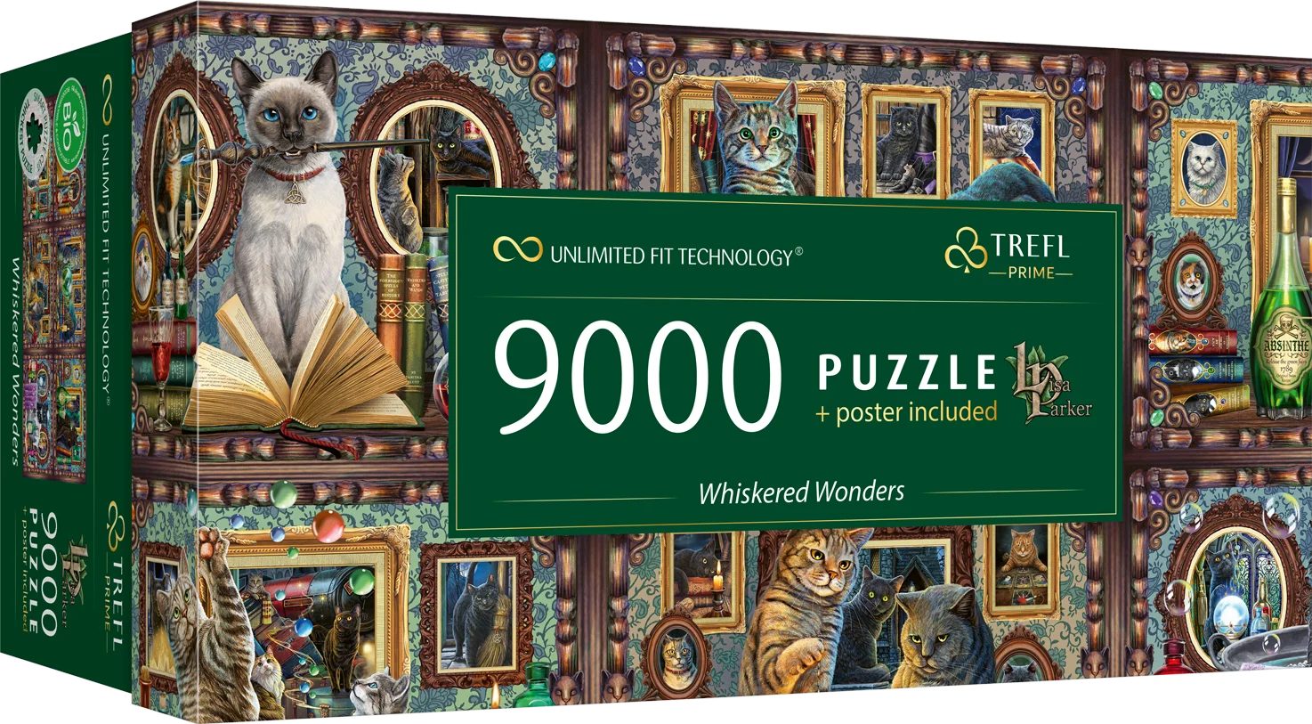 Trefl Puzzle Lisa Parker Schnurrbart Wunder Katzen 9000 Teile Puzzle, 1500 Puzzleteile, Made in Europe