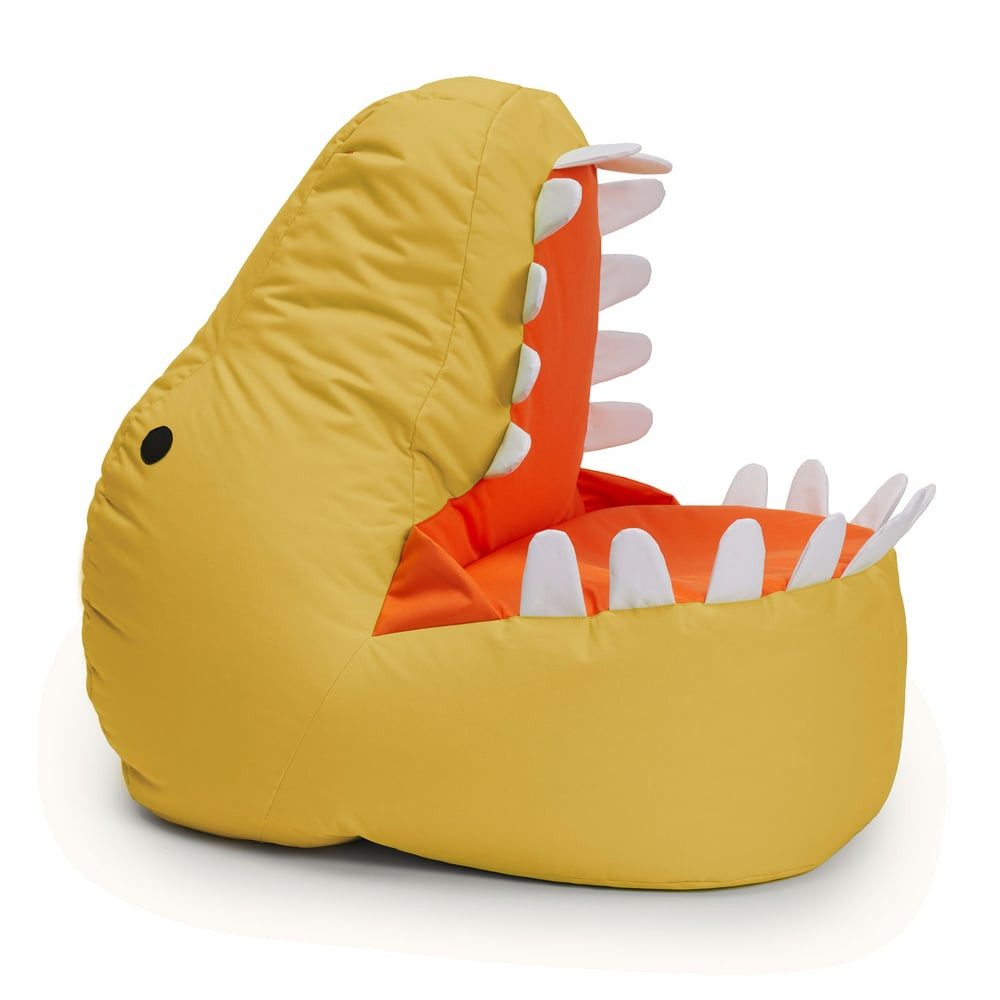 Lumaland Sitzsack Kinder Dino Kissen 90x90x70 cm (1 St), Kuschelsitzkissen, günstig online kaufen