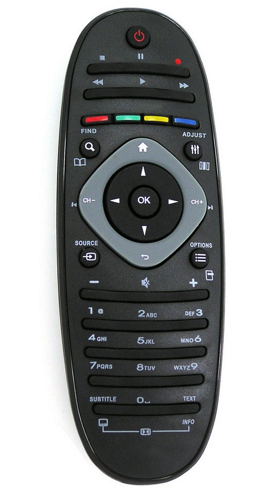 Alltro Ersatz Fernbedienung für alle Philips LED LCD TV Fernseher Fernbedienung