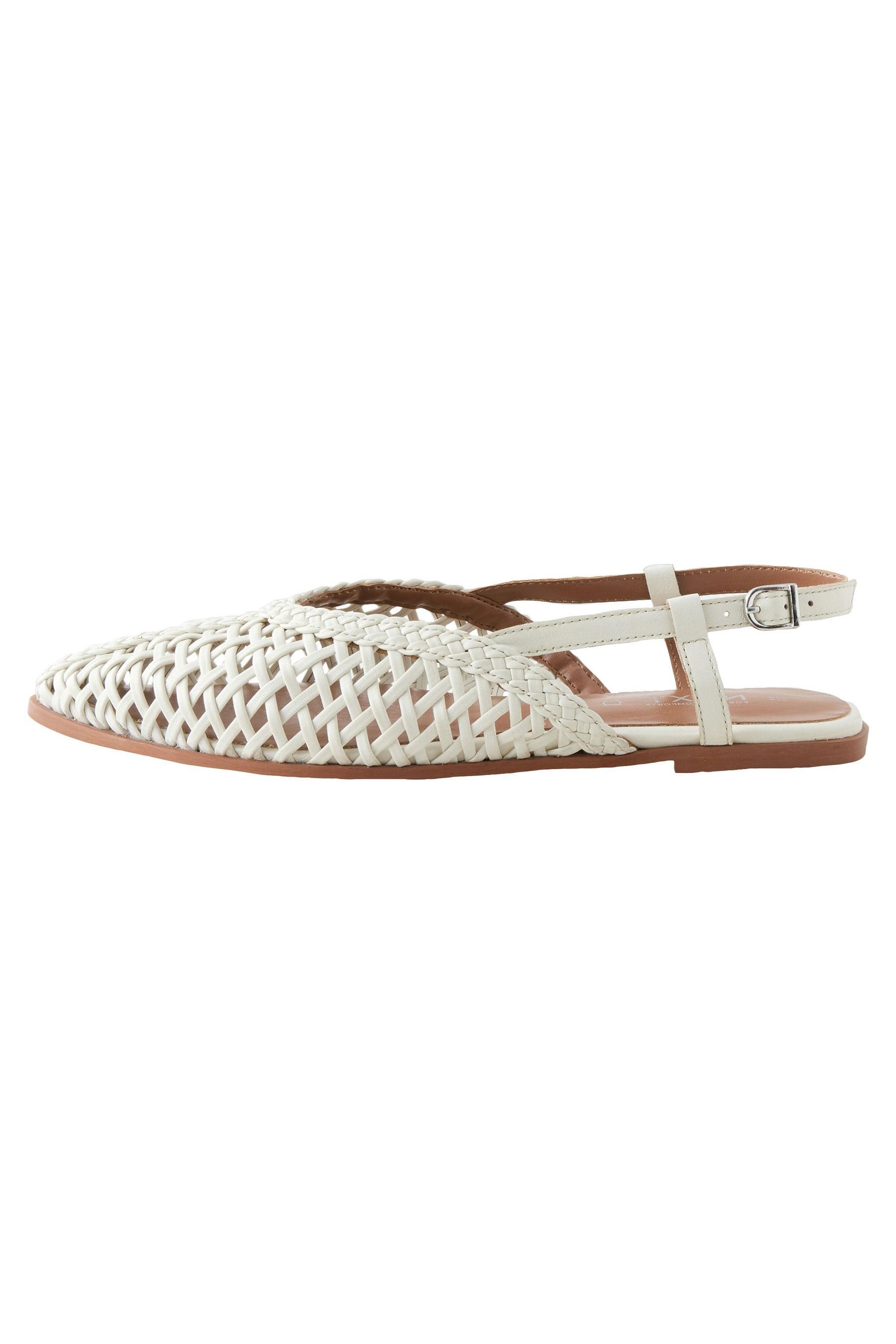 Next Forever Comfort® spitze Leder-Slingbacks Slingsandale günstig online kaufen